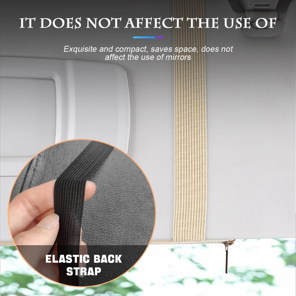 Organizador de Visera de Sol Fekey&JF Beige para Auto