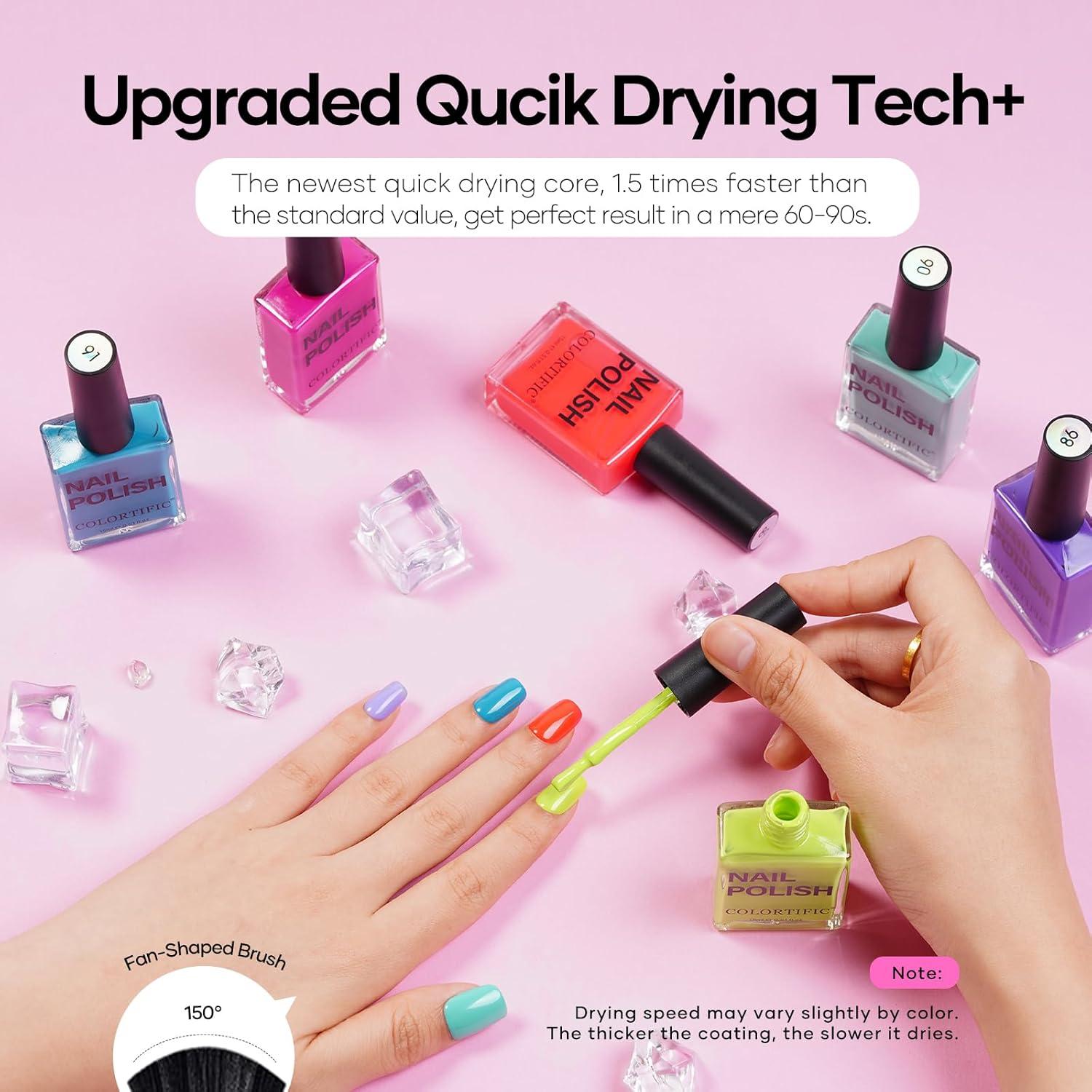 Set de Esmalte de Uñas COLORTIFIC 6 Colores 15ML Secado Rápido