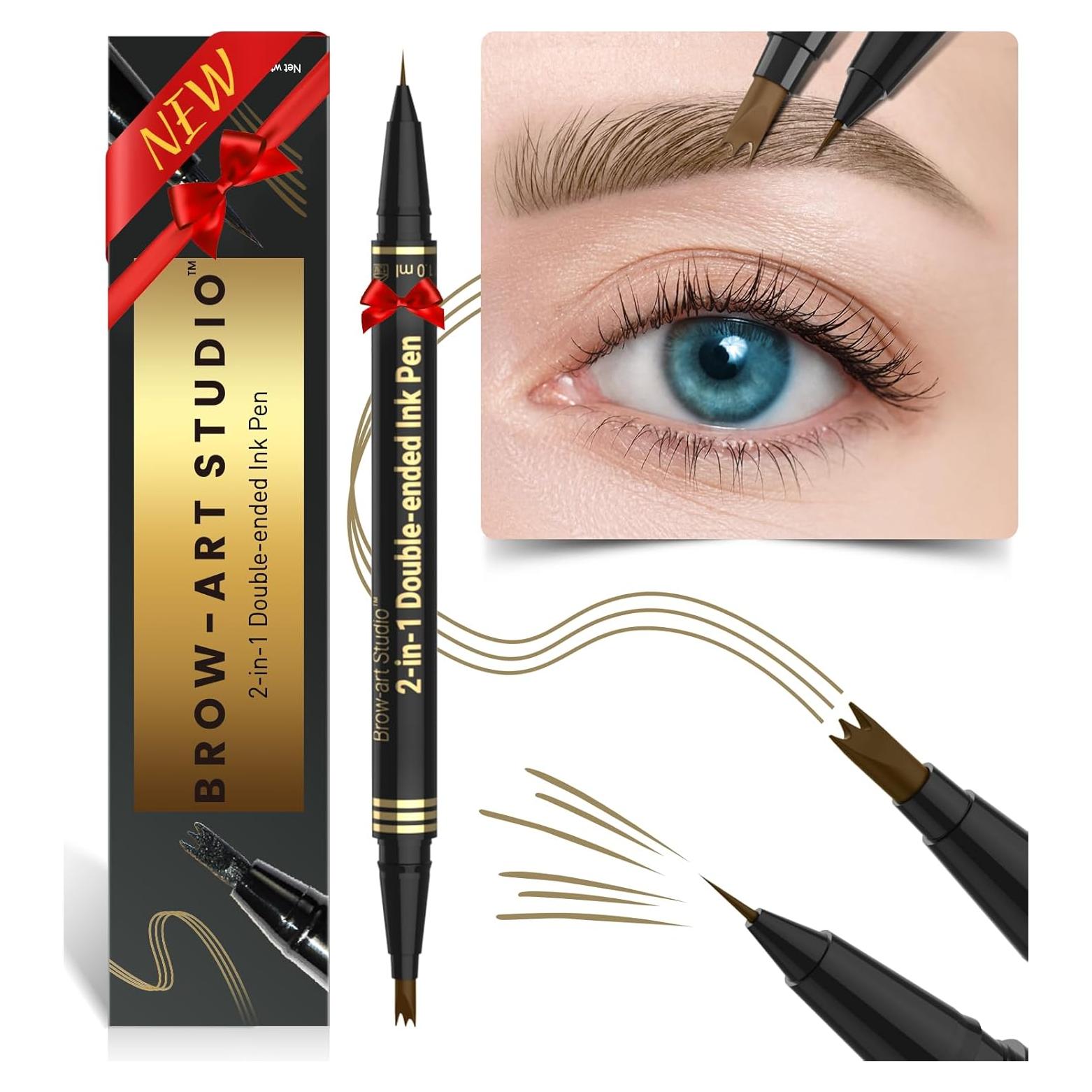 Lápiz de Cejas iMethod 2-en-1 Marrón Claro - Microblading