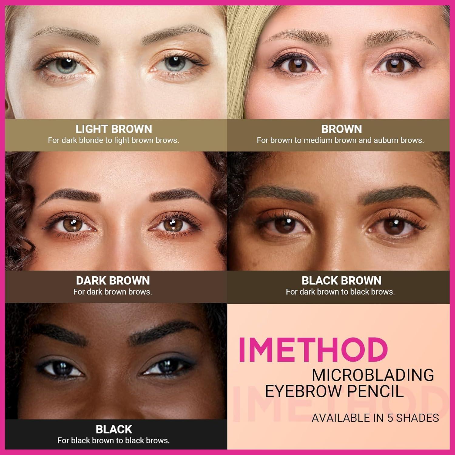 Lápiz de Cejas iMethod 2-en-1 Marrón Claro - Microblading