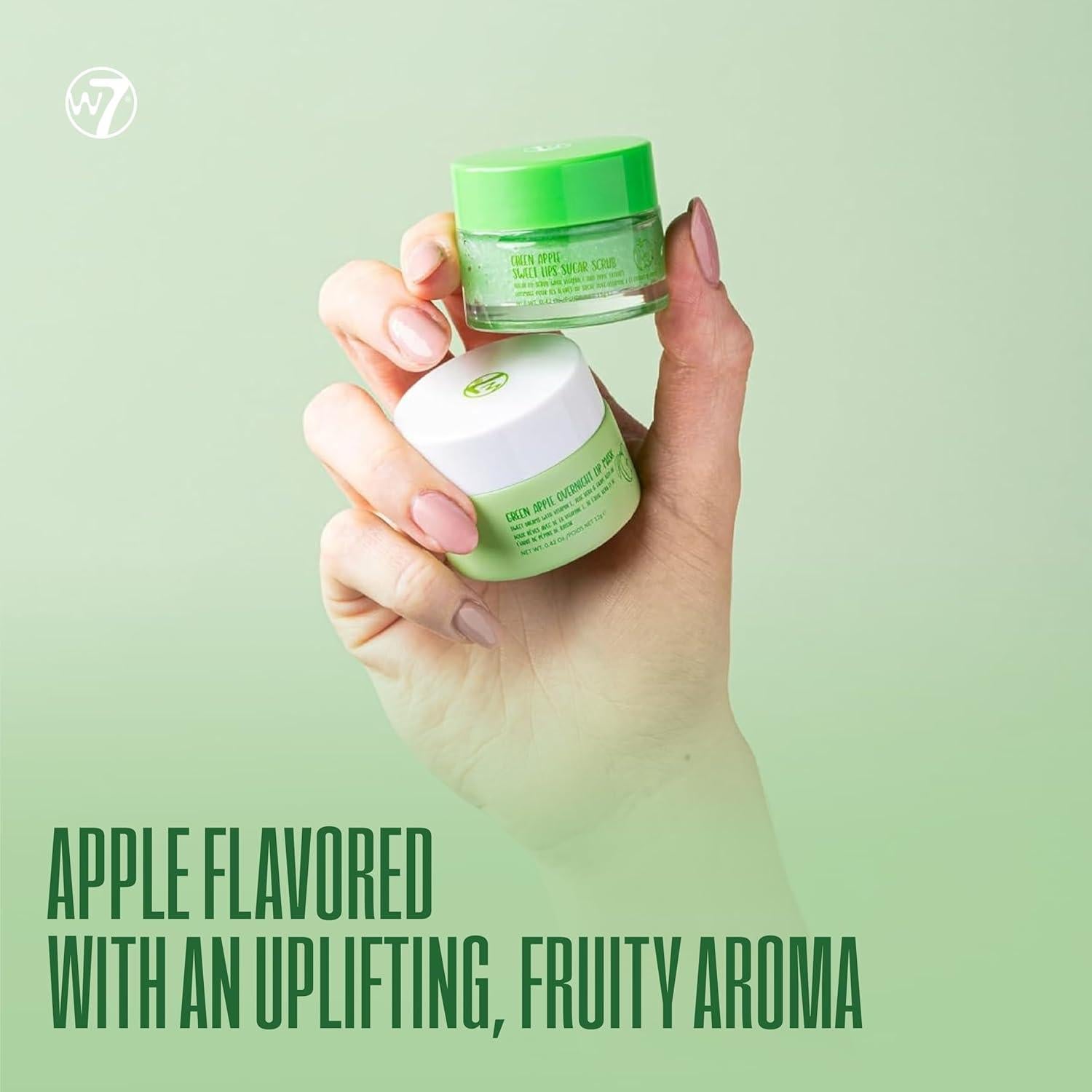 W7 Dulces Sueños Exfoliante y Mascarilla Labial Manzana - Set 2 Piezas