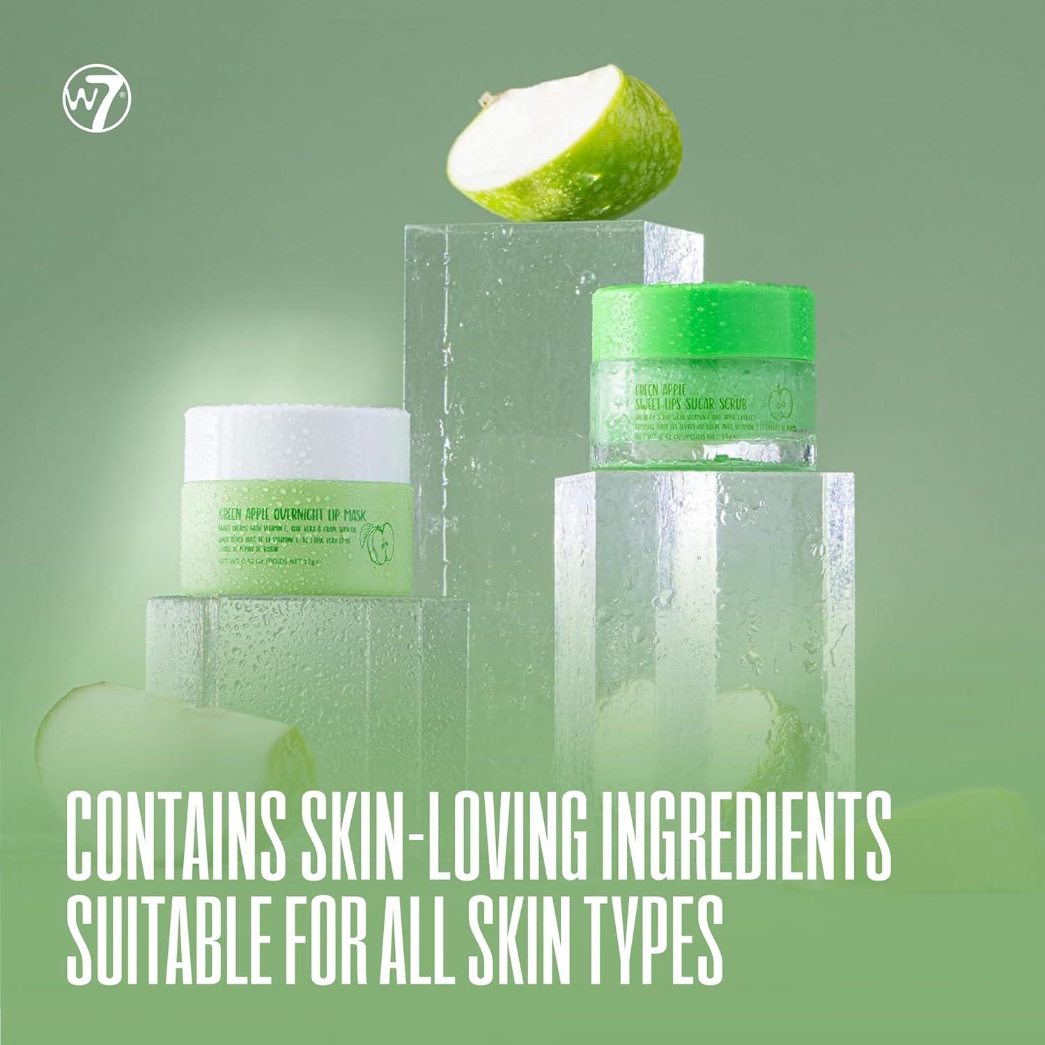 W7 Dulces Sueños Exfoliante y Mascarilla Labial Manzana - Set 2 Piezas