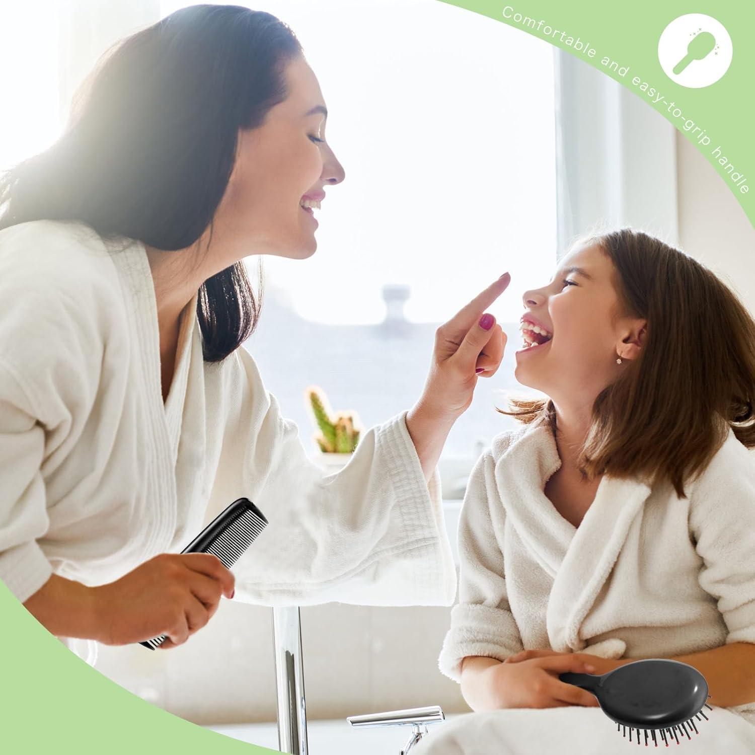 Set de 24 Mini Cepillos y Peines Nuogo para Niños Negro