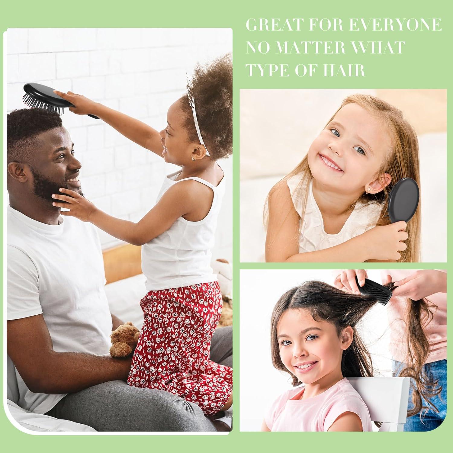 Set de 24 Mini Cepillos y Peines Nuogo para Niños Negro