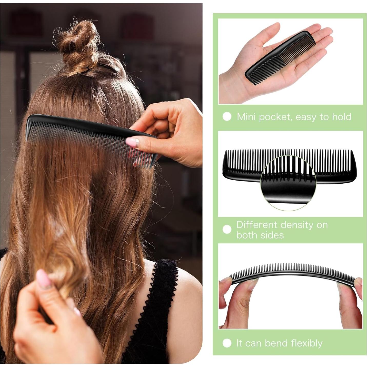 Set de 24 Mini Cepillos y Peines Nuogo para Niños Negro