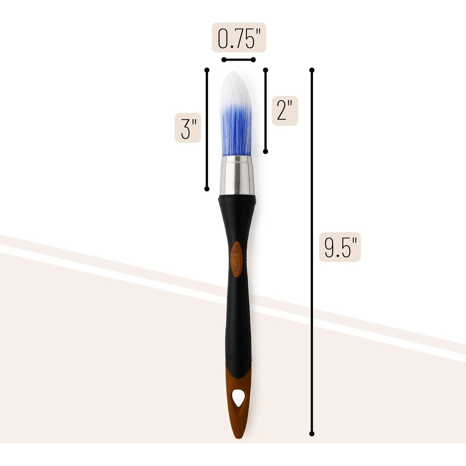 Brocha de Pintura Bates 1.9 cm Cerdas Sintéticas Mango Ergonómico