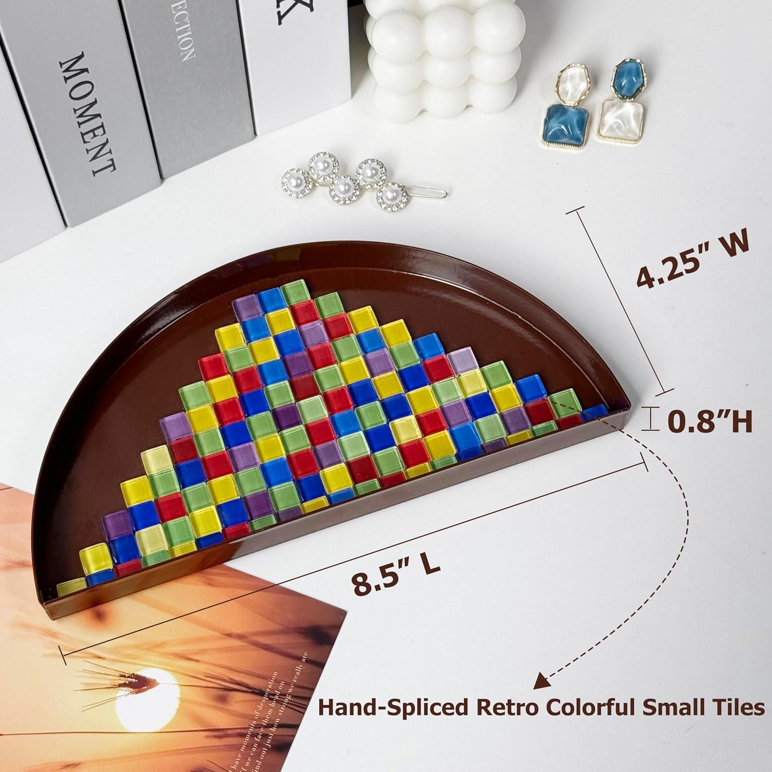 Bandeja de Joyería de Metal TIGERMILLION 21.6x10.8 cm Antideslizante