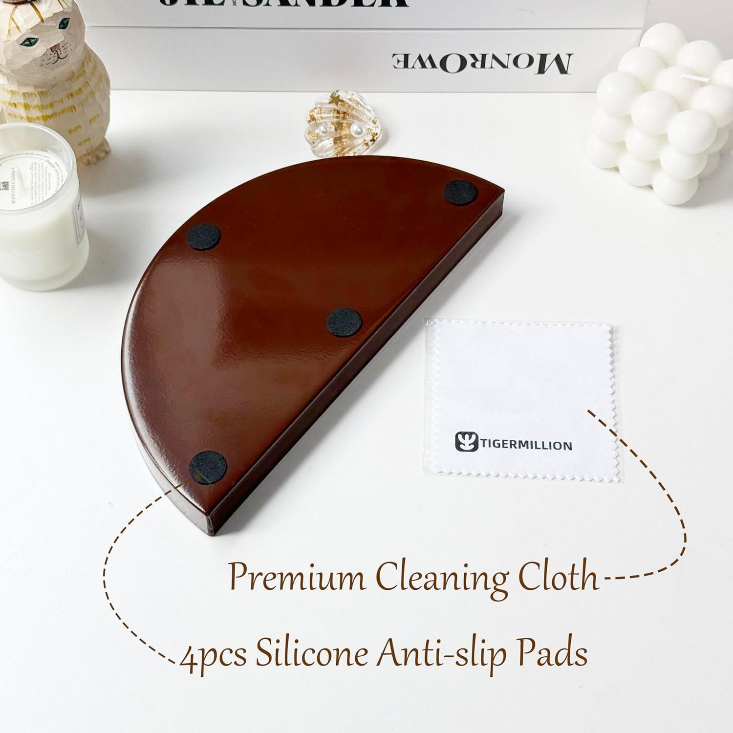 Bandeja de Joyería de Metal TIGERMILLION 21.6x10.8 cm Antideslizante