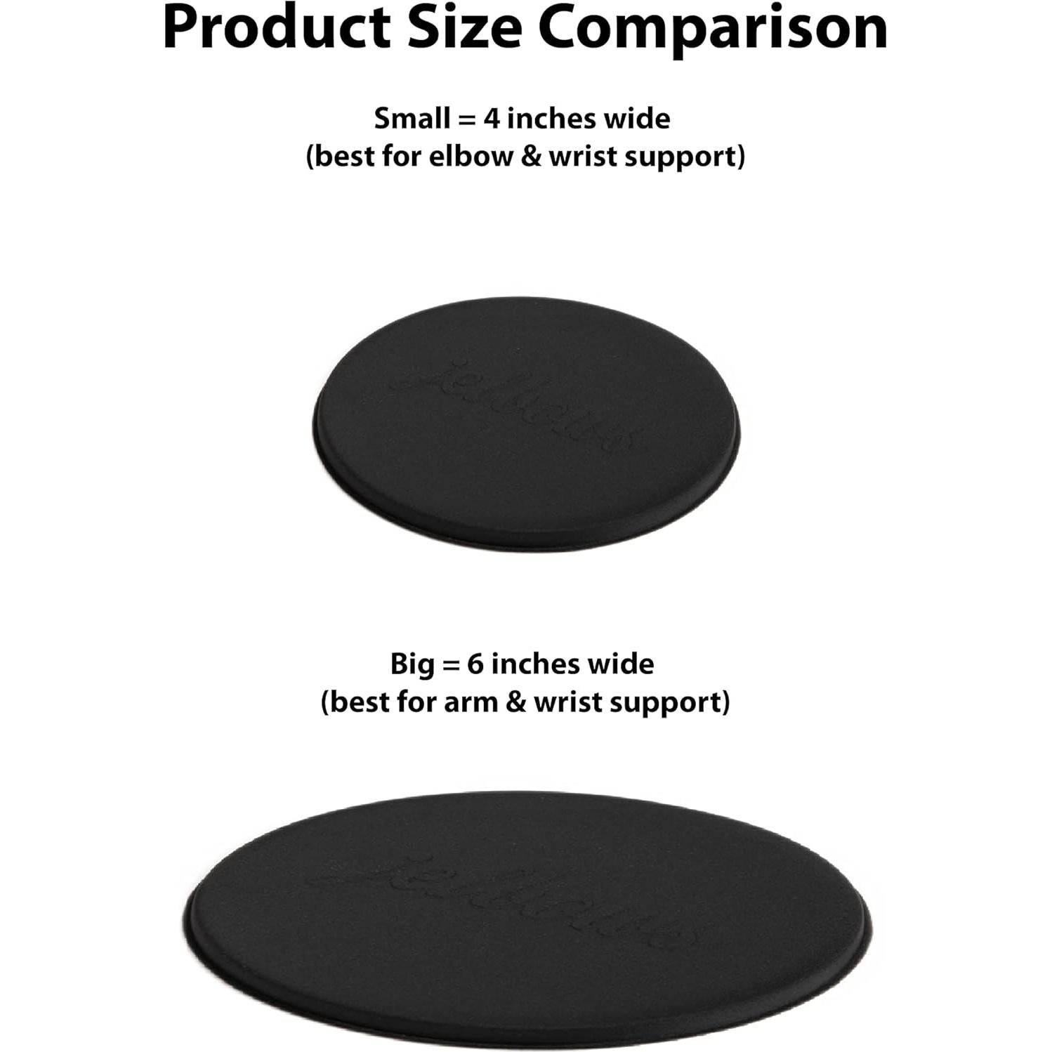 Reposamuñecas ergonómico Jelbows grande negro - 2 unidades