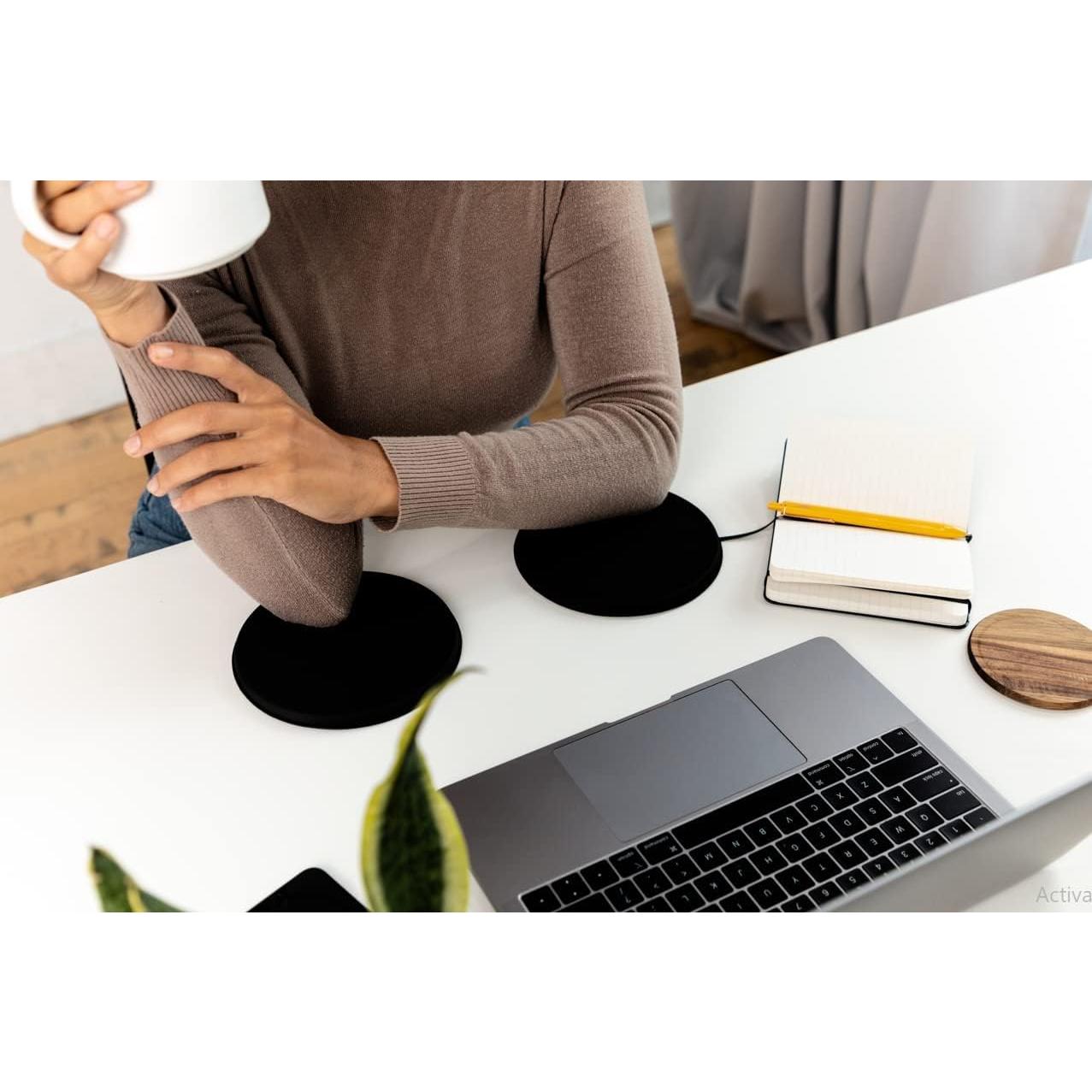 Reposamuñecas ergonómico Jelbows grande negro - 2 unidades