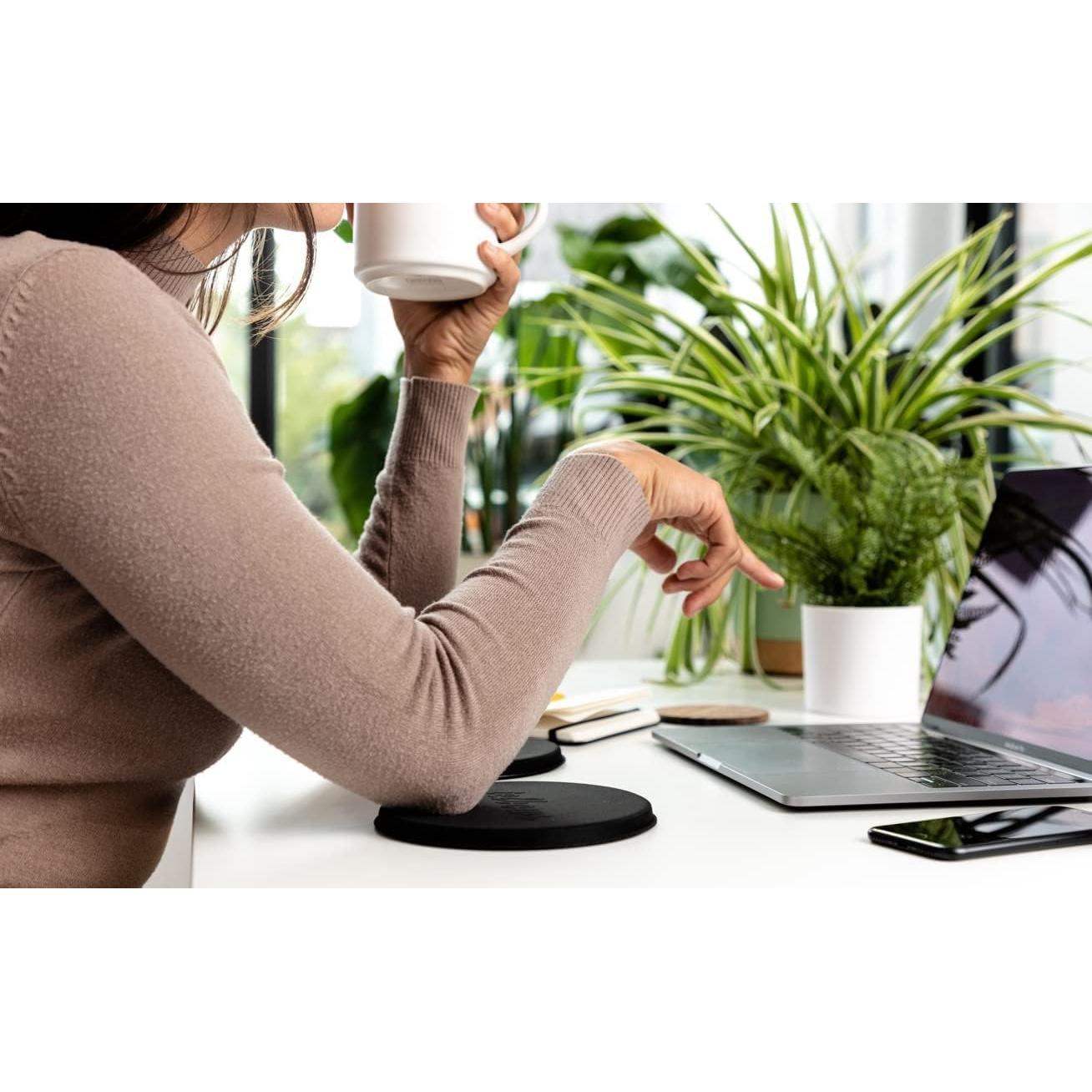 Reposamuñecas ergonómico Jelbows grande negro - 2 unidades