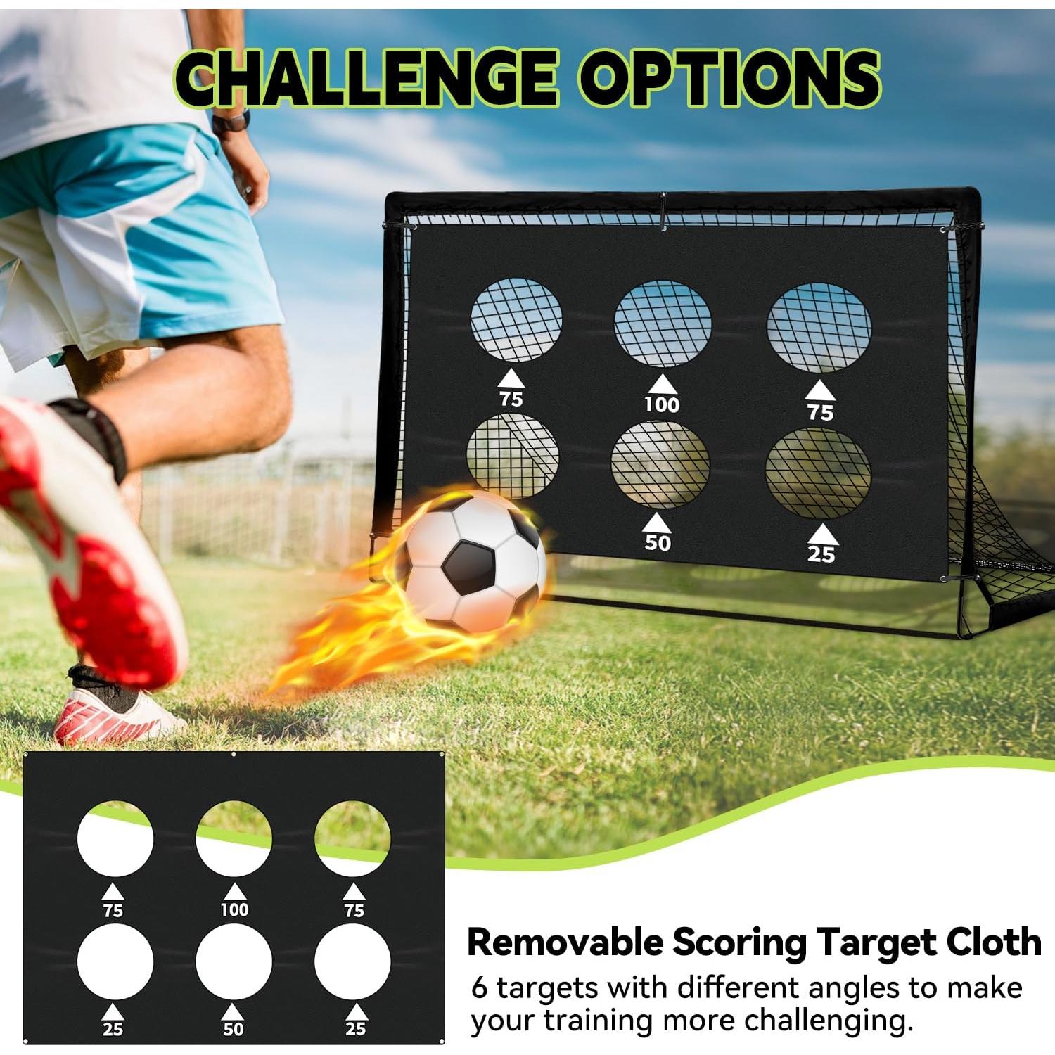 Portería de Fútbol Plegable Hoerlar 1.83x1.22m Set de 2