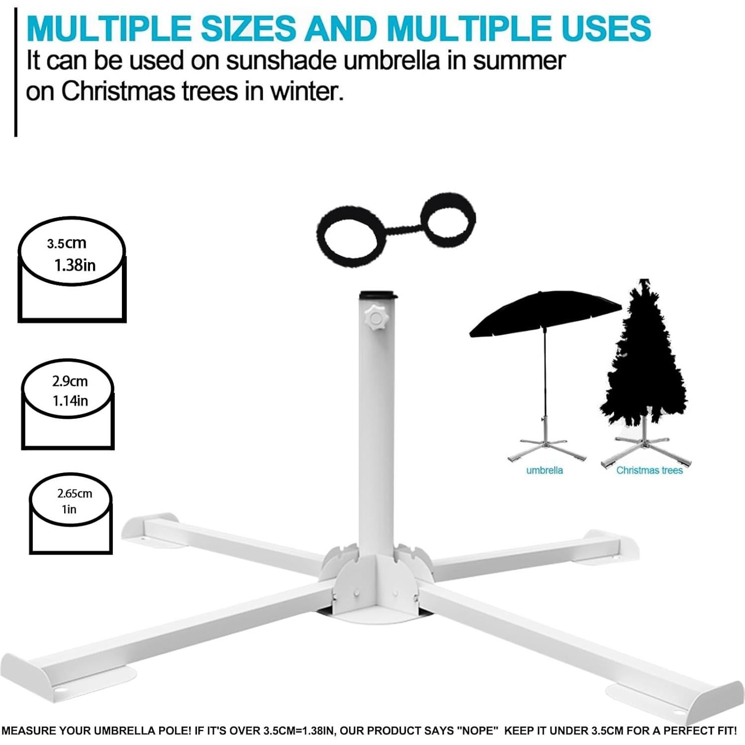 Soporte de Paraguas Plegable MILIMOLI - Base de Hierro a Prueba de Óxido