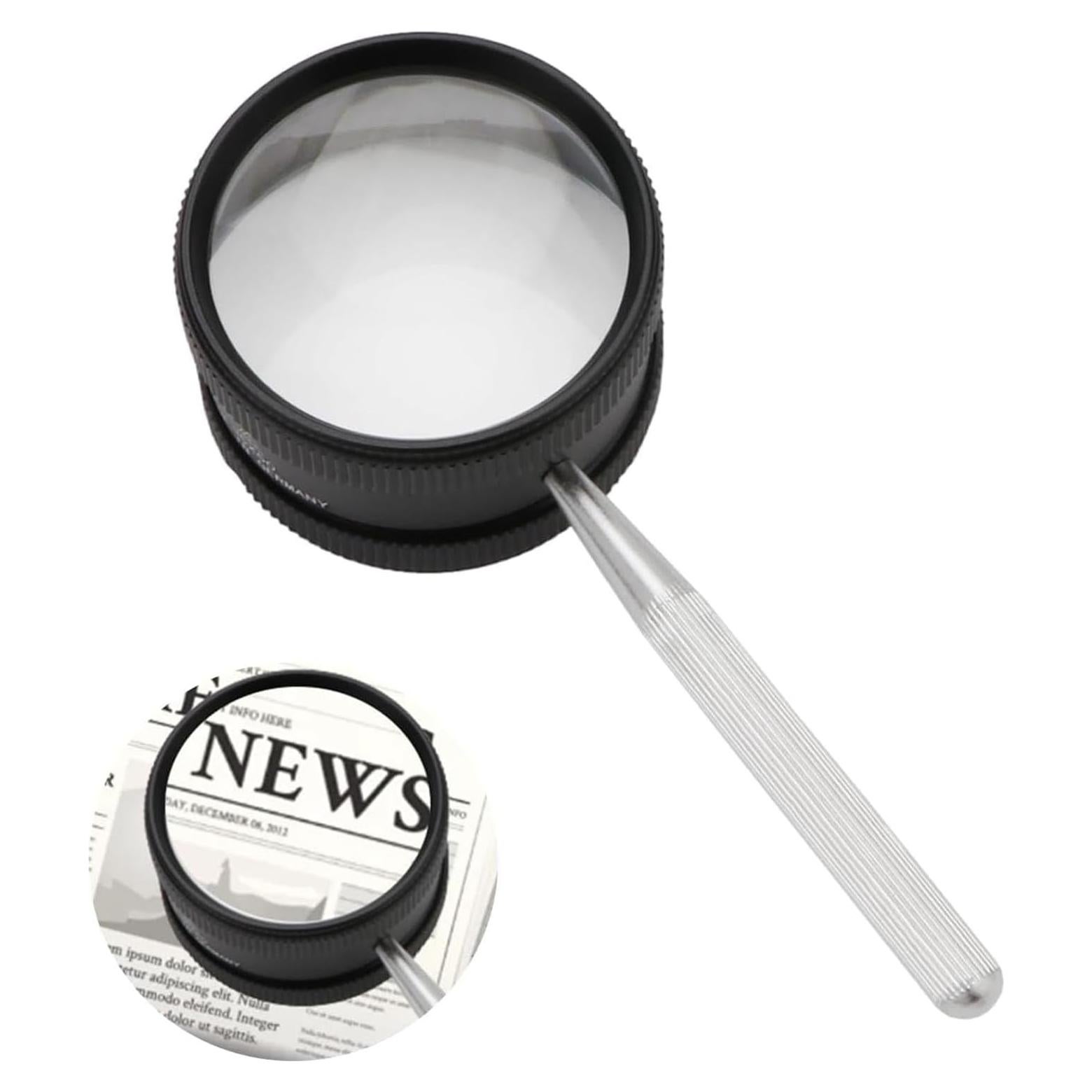 Lupa de Mano Rongon 35X con Lente de Vidrio 50mm