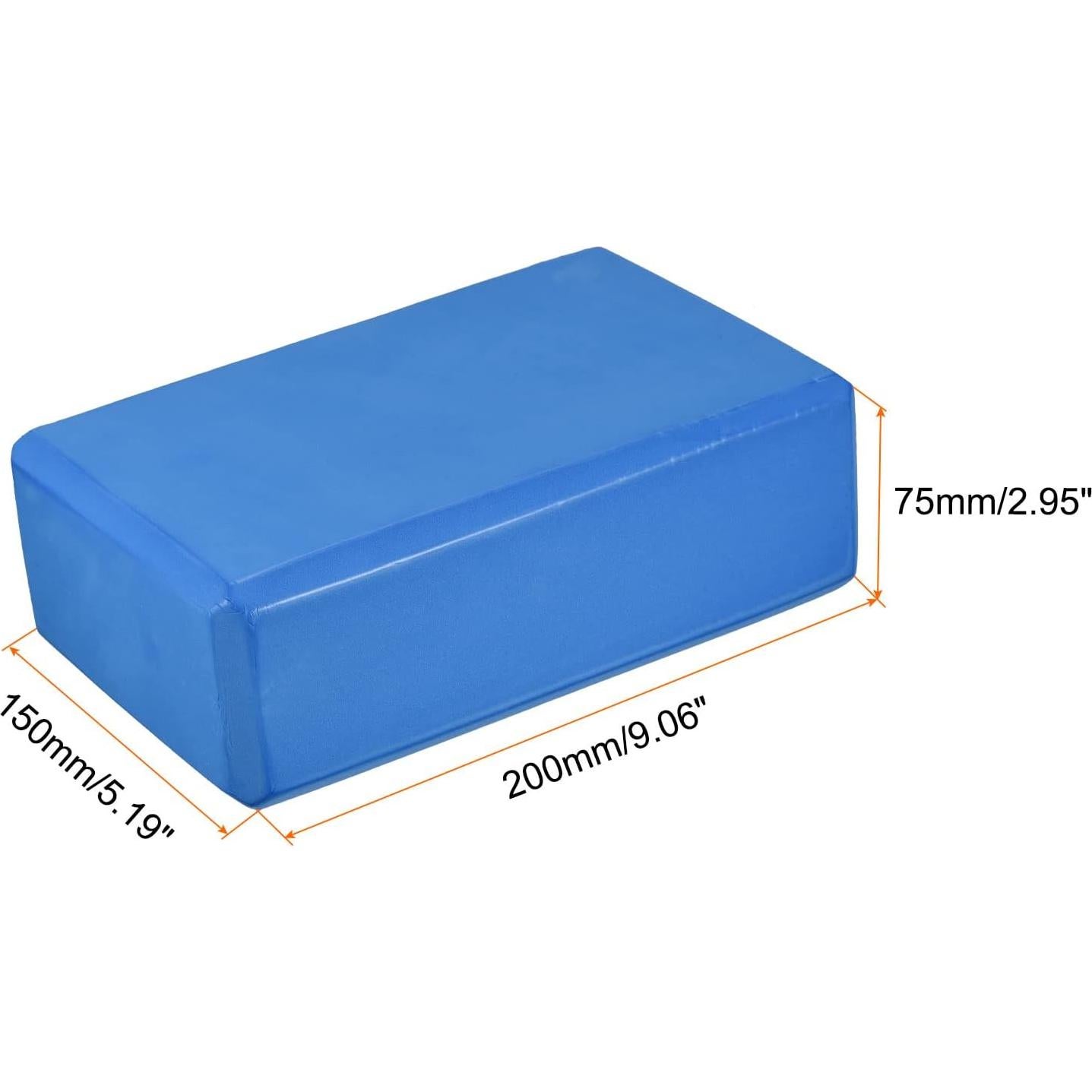 Bloque de Yoga uxcell EVA Azul - Ligero y Duradero 230x150x75mm