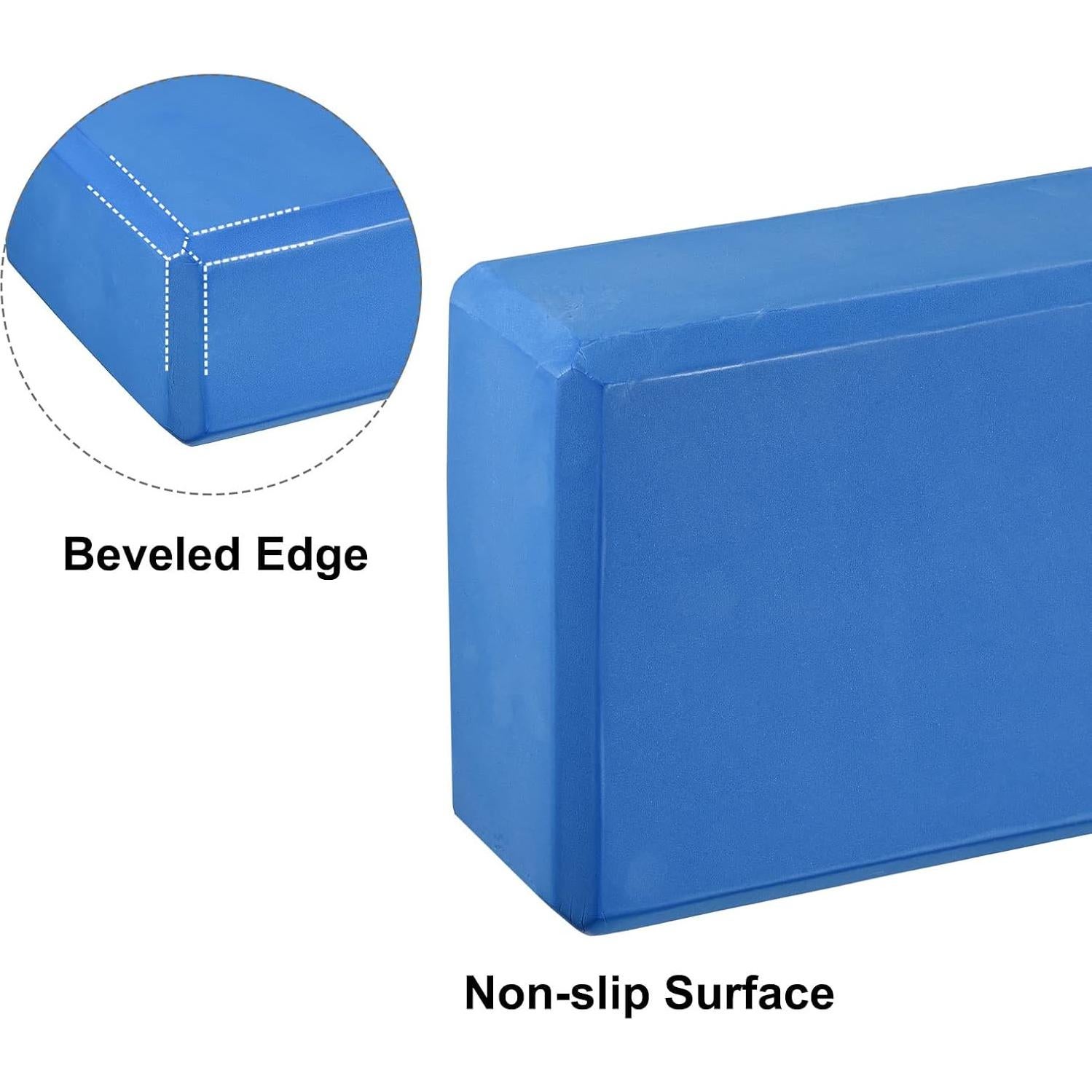 Bloque de Yoga uxcell EVA Azul - Ligero y Duradero 230x150x75mm