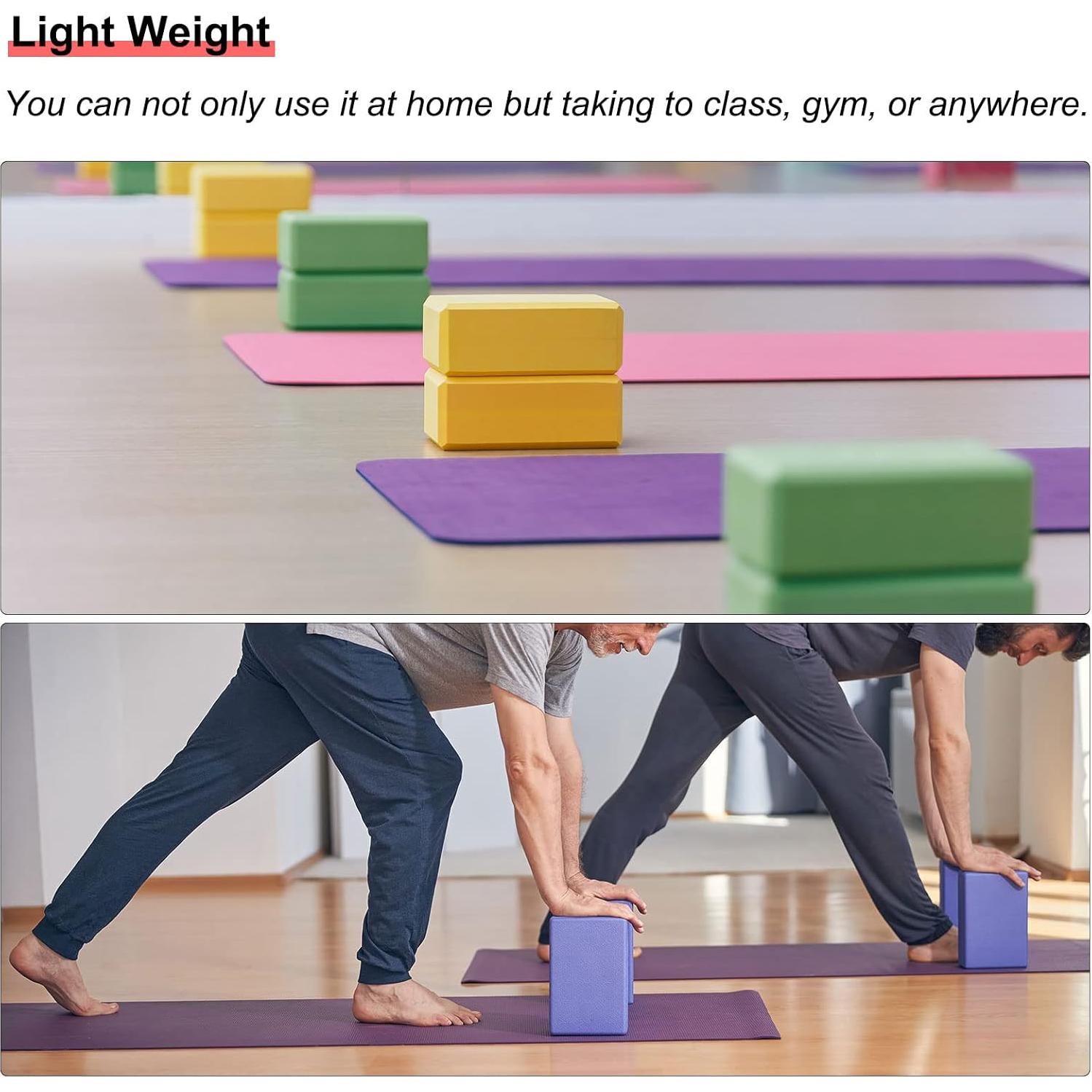 Bloque de Yoga uxcell EVA Azul - Ligero y Duradero 230x150x75mm