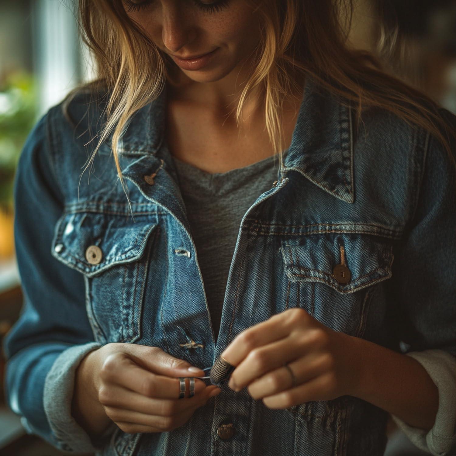 Paquete de 4 Dedales de Costura Ajustables FR - Cobre S/M