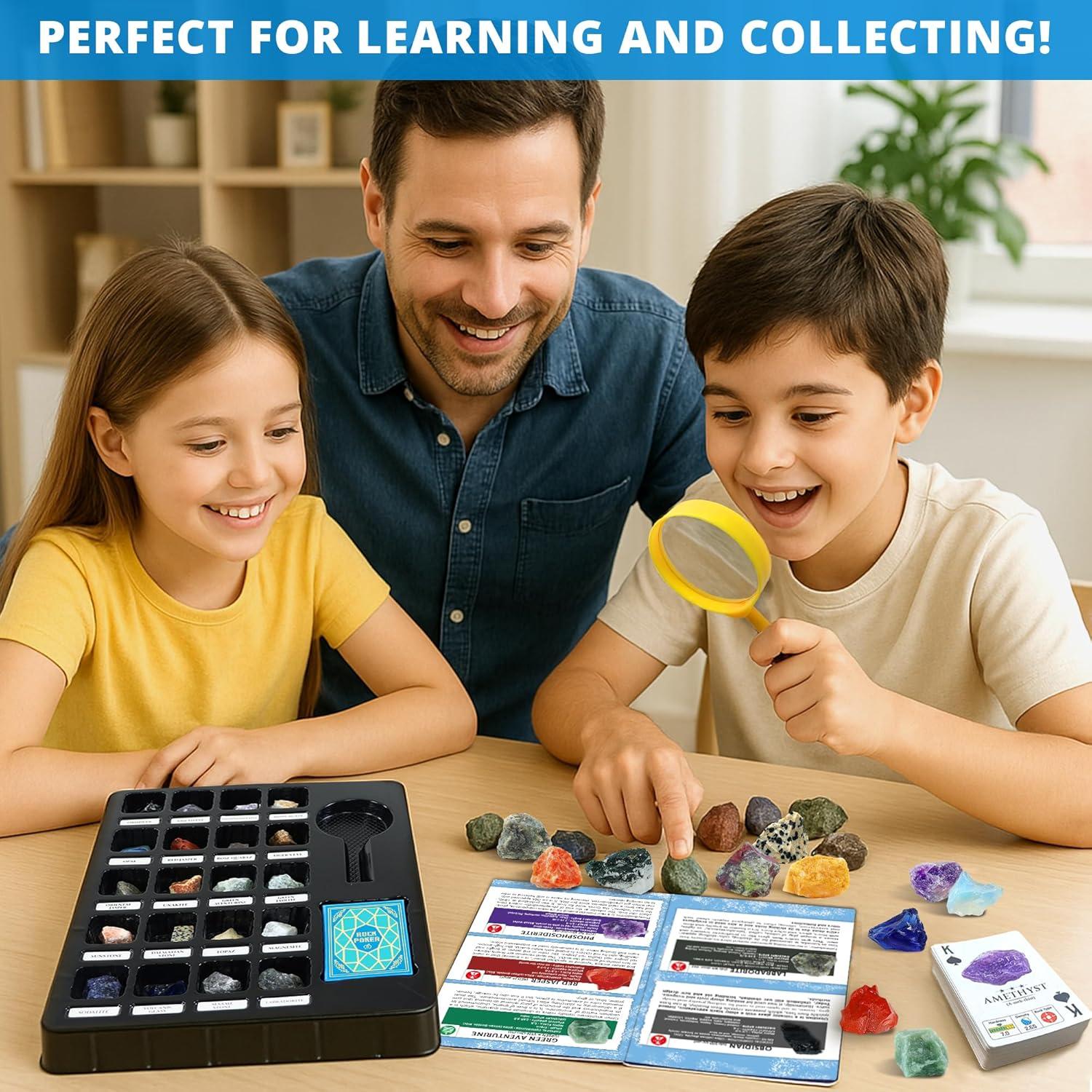 Kit de Rocas Jumbo PIBEX - 20 Piezas 3.8-5 cm con Tarjetas