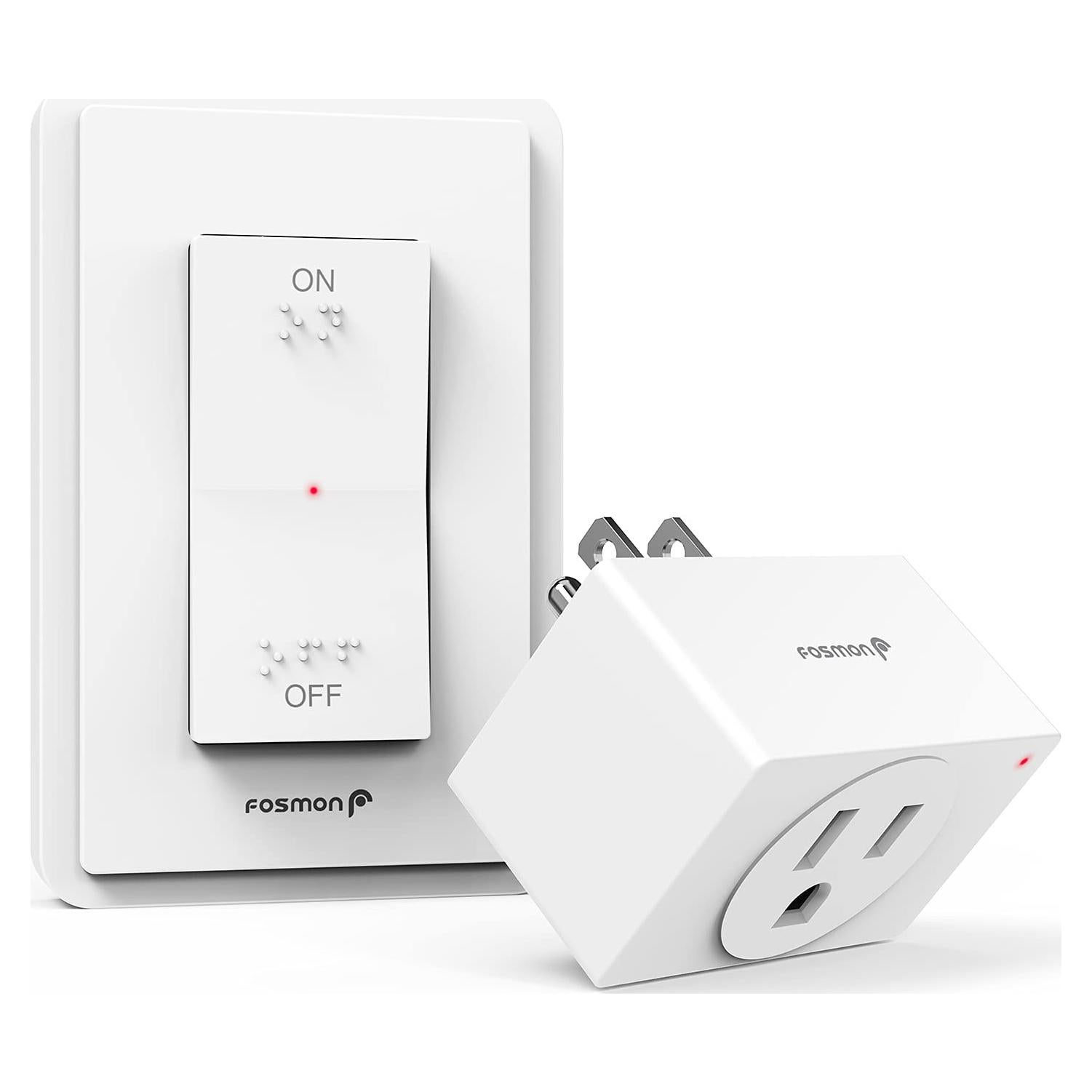 Interruptor de Luz Inalámbrico Fosmon C-10780US 15A 1875W