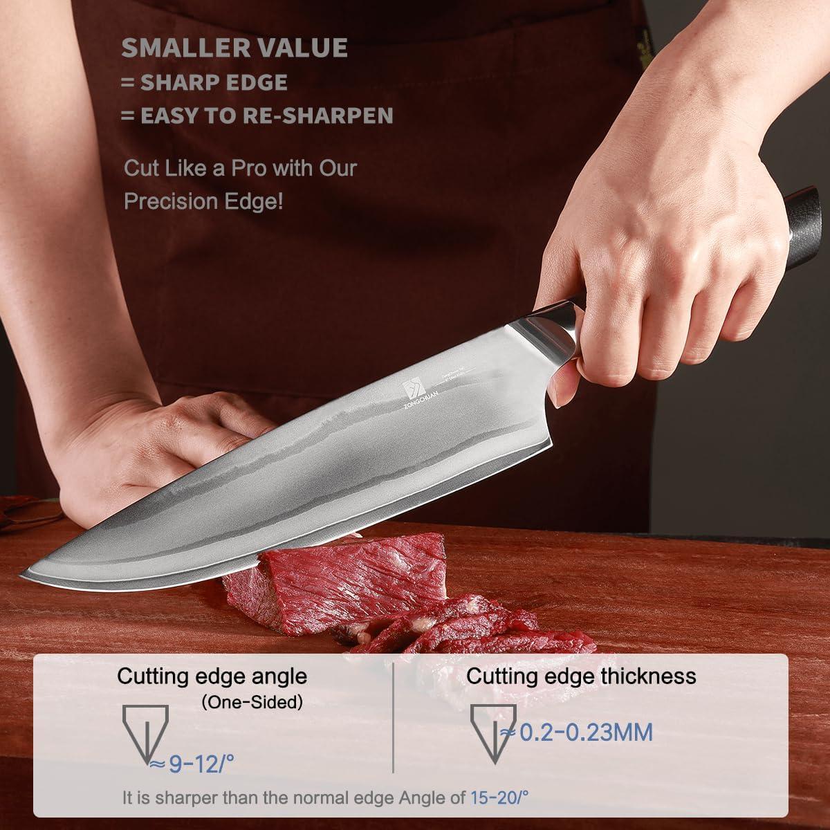 Juego de cuchillos de cocina ZongChuan 10C 2 piezas acero VG10