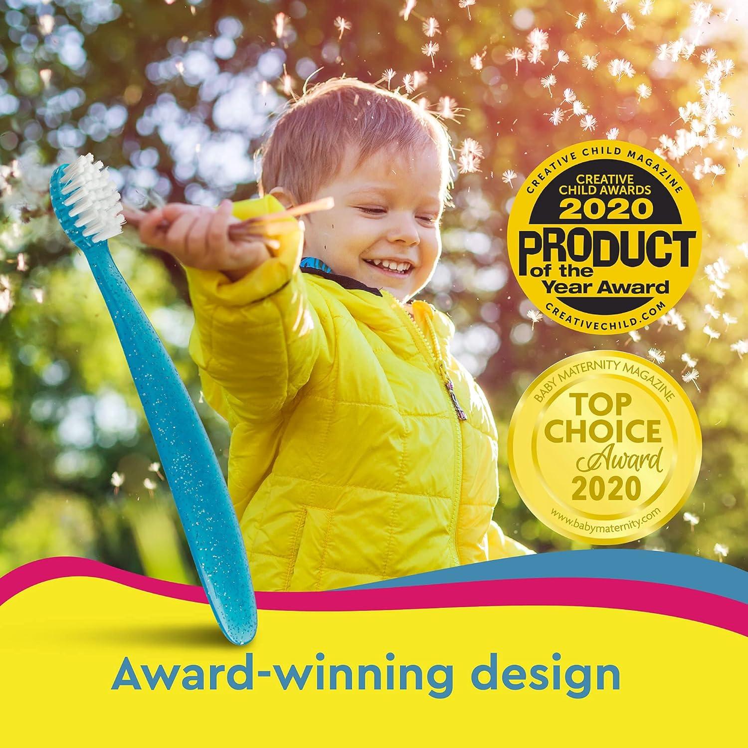 Cepillo de dientes RADIUS Totz para niños, 6 unidades, cerdas suaves