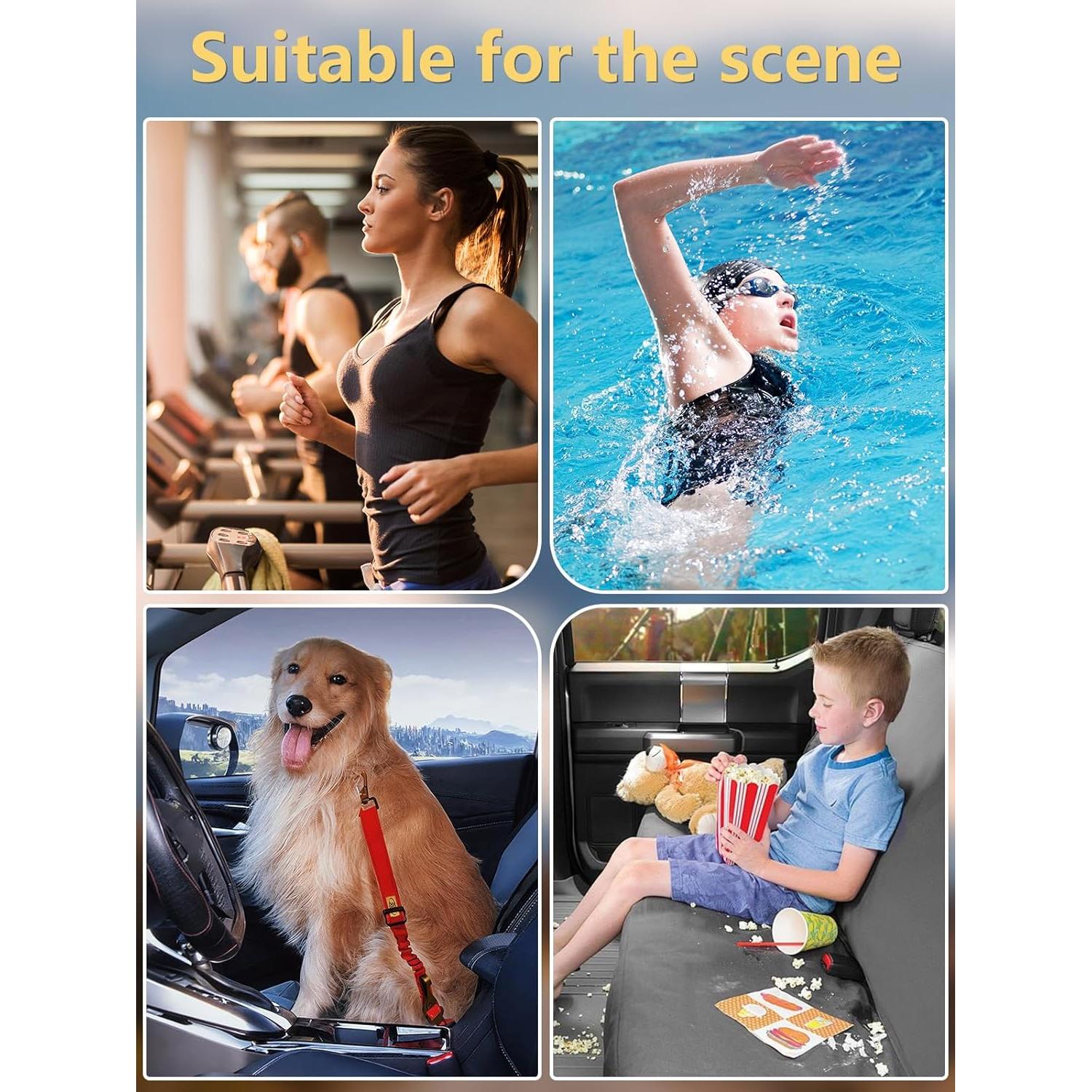 Funda de Asiento Impermeable Prpeko para Automóvil Negro