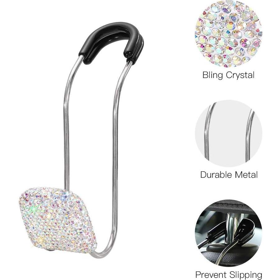 Ganchos para Cabezal de Auto SAVORI 2 Pcs Metálico Brillante