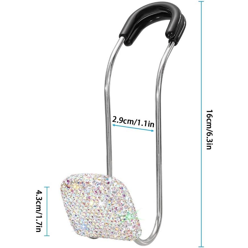 Ganchos para Cabezal de Auto SAVORI 2 Pcs Metálico Brillante