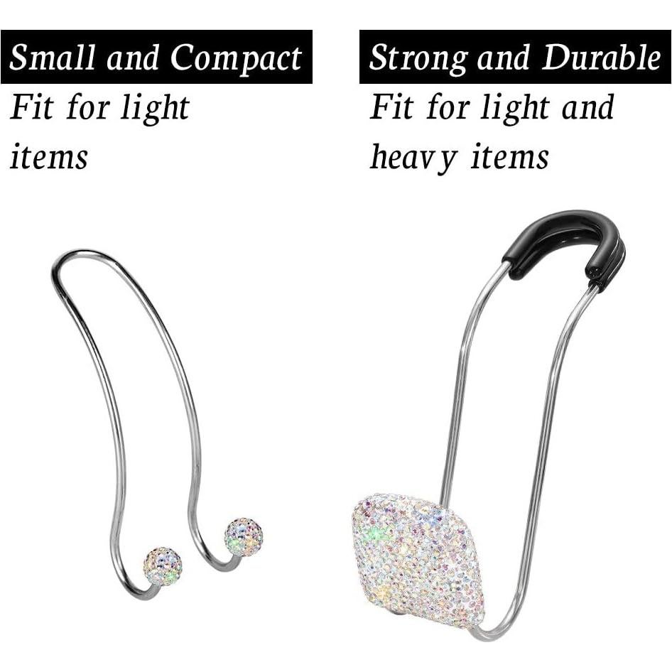 Ganchos para Cabezal de Auto SAVORI 2 Pcs Metálico Brillante