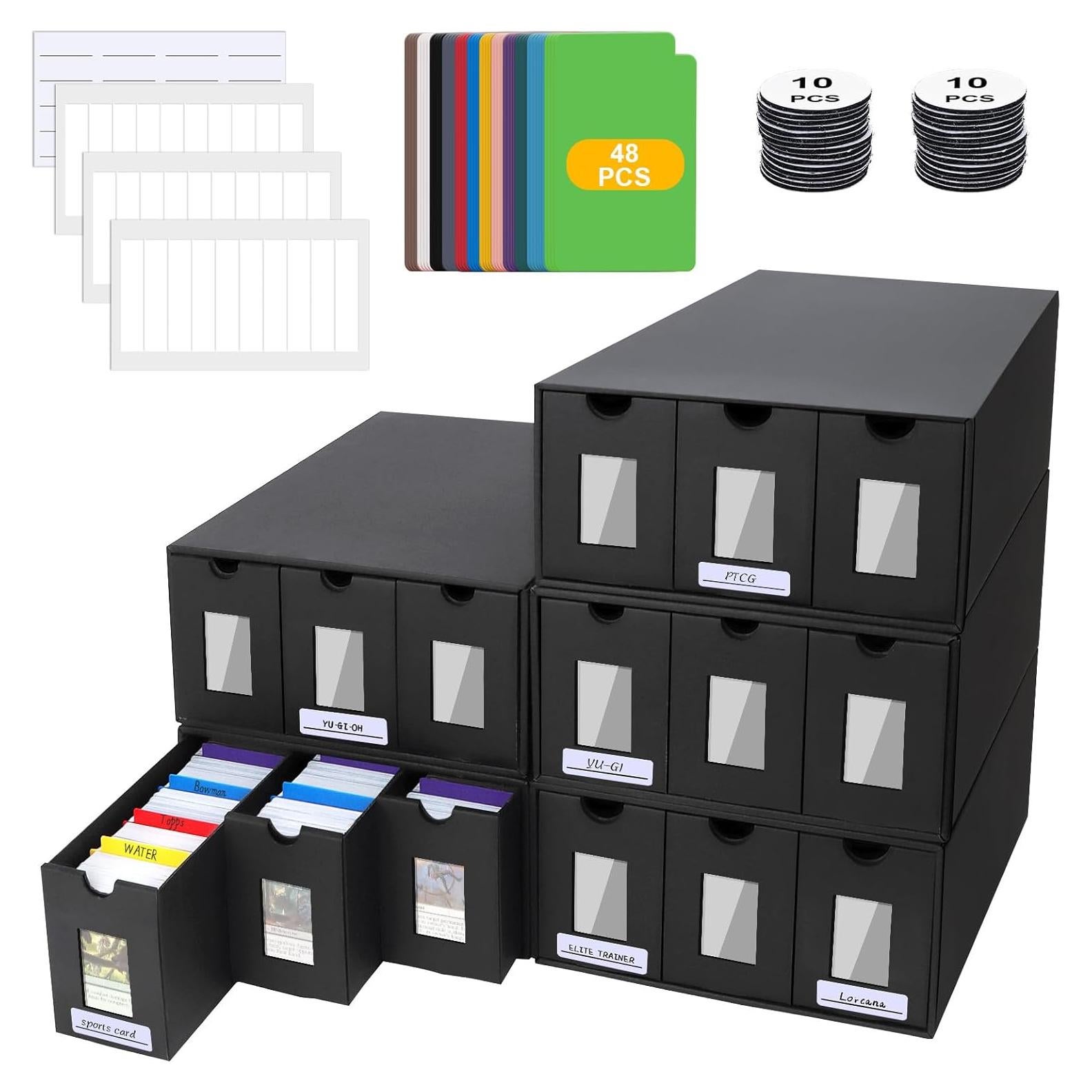 Caja de Almacenamiento de Cartas ATPWONZ para 15000+ Cartas