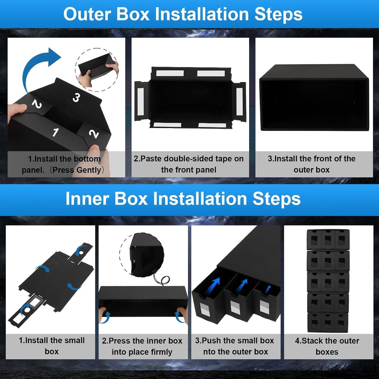 Caja de Almacenamiento de Cartas ATPWONZ para 15000+ Cartas