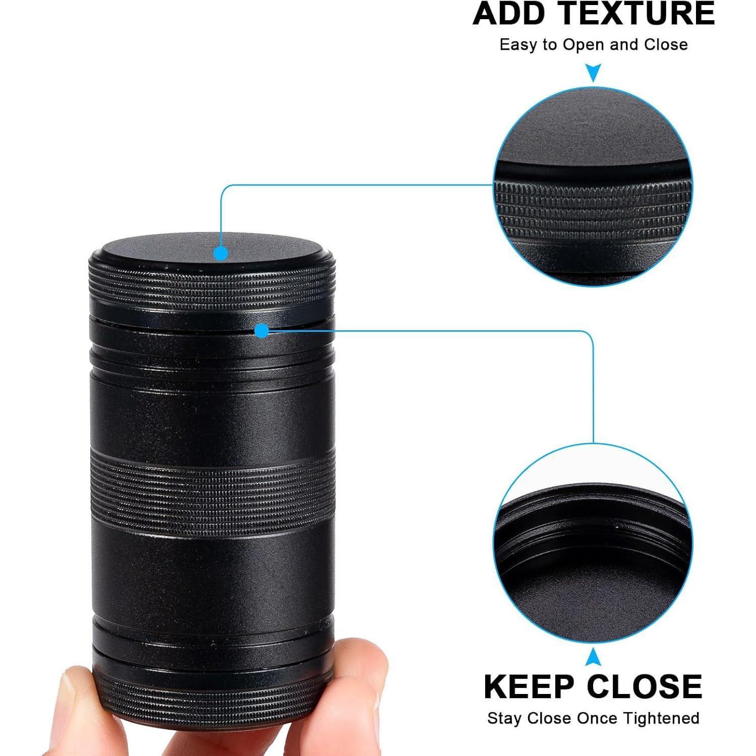 Caja de Pastillas de Metal SOBAHIDO AM PM Compacta Negra