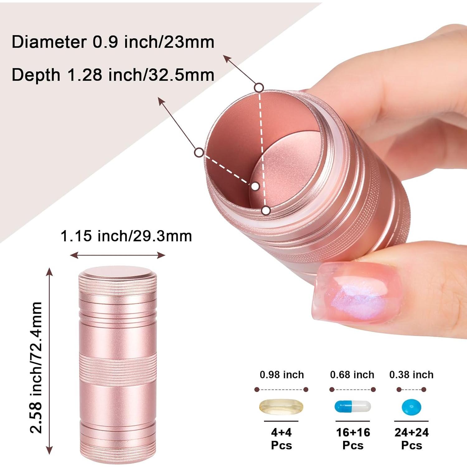 Caja de Pastillas de Metal SOBAHIDO AM PM Compacta Negra