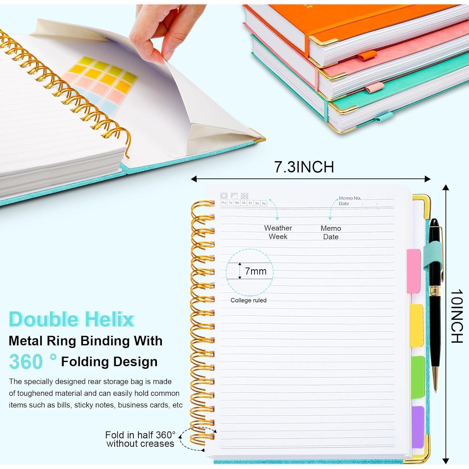 Cuaderno de Espiral Tapa Dura GDGDSY B5 300 Páginas Azul