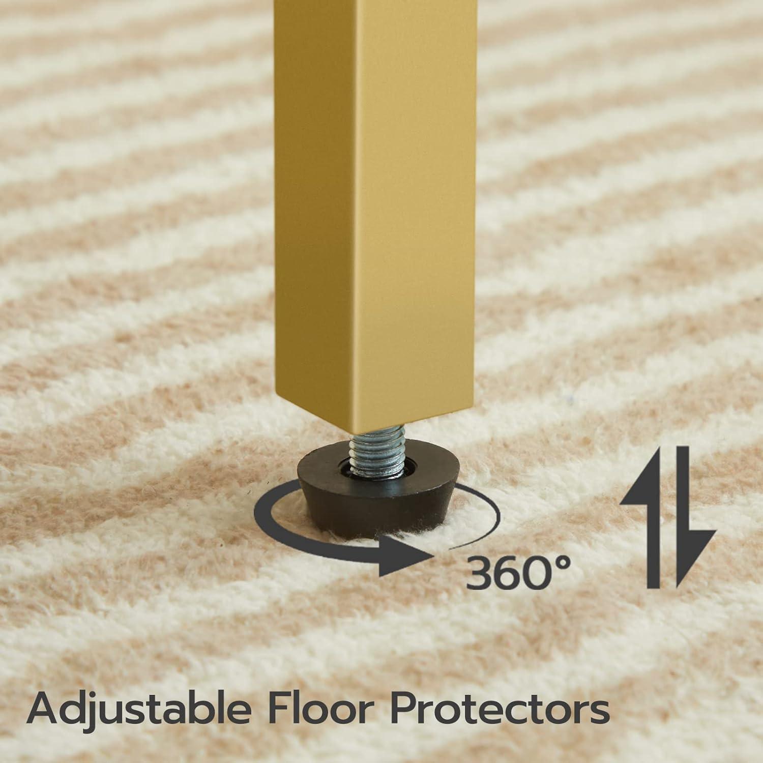 Mesa Lateral HOOBRO DW112BZ01G1 con Carga USB y 3 Estantes