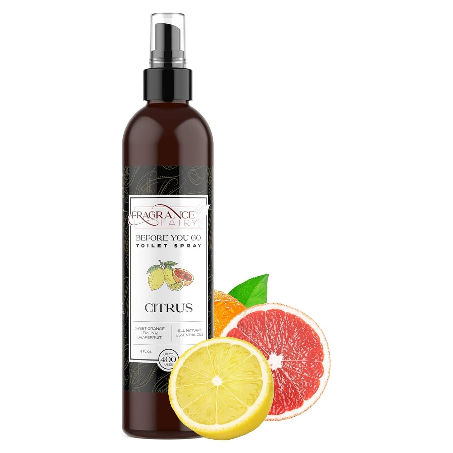 Spray para Inodoro Fragrance Fairy 240g - Eliminador de Olores Cítrico