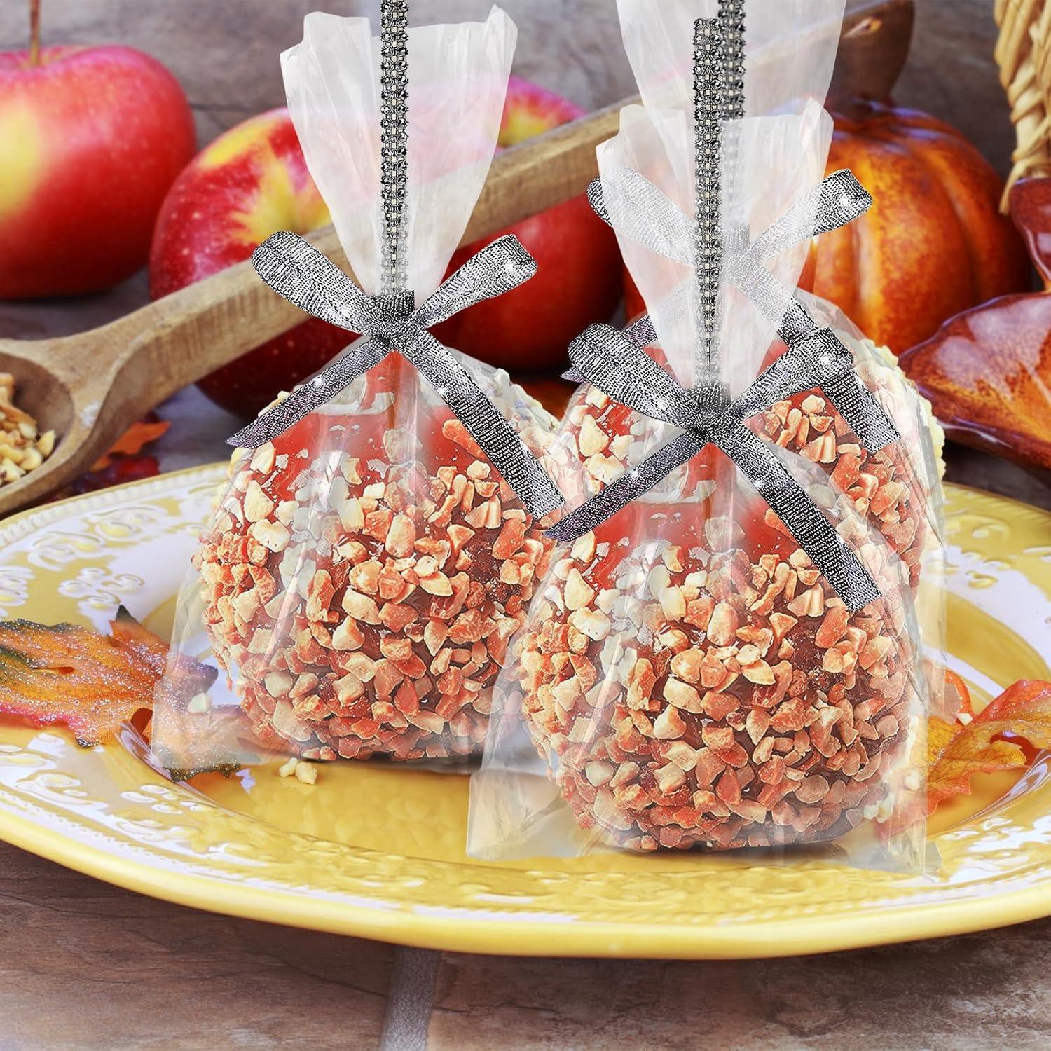 Paquete de 24 Palitos de Bambú Brillantes para Manzanas de Caramelo