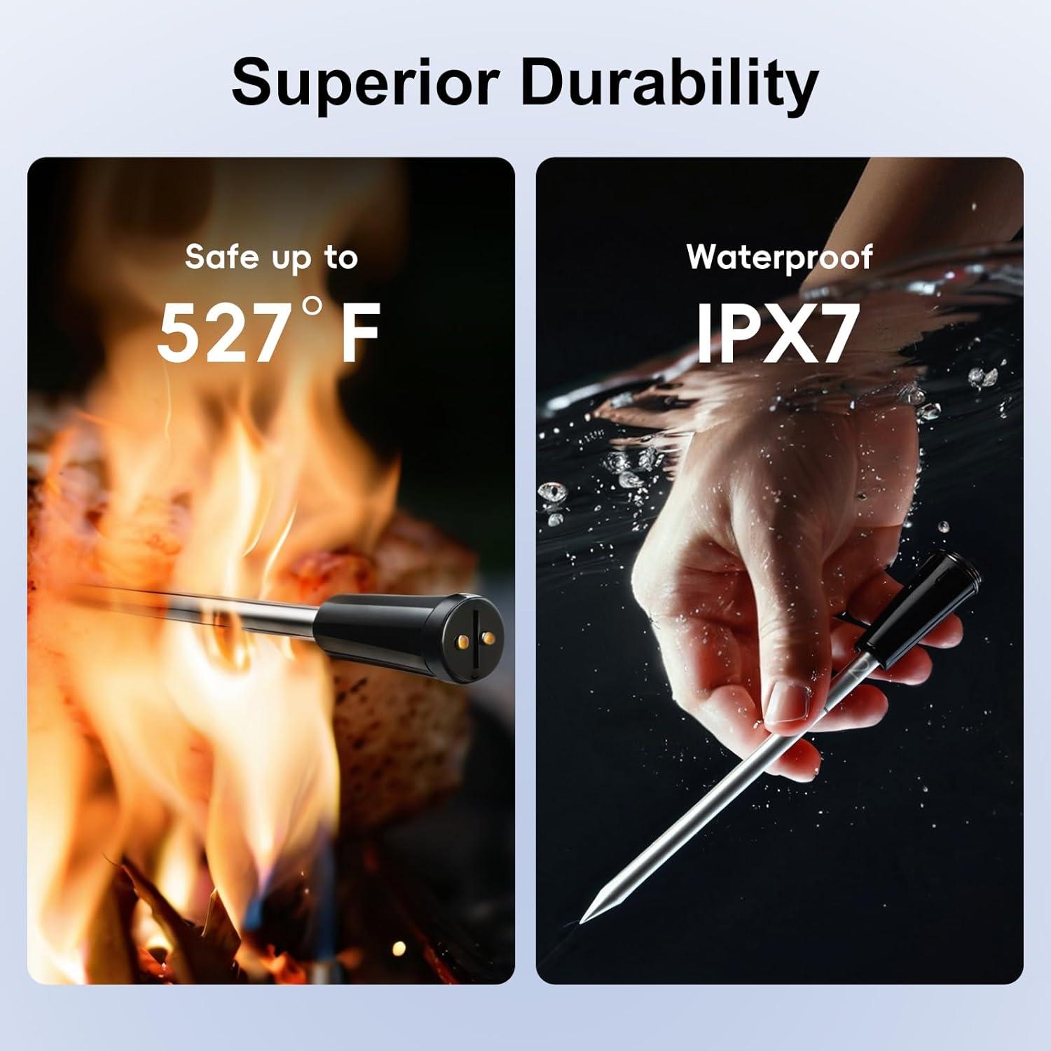 Termómetro de Carne Inalámbrico Bluetooth Newise BMT02 con 2 Probes