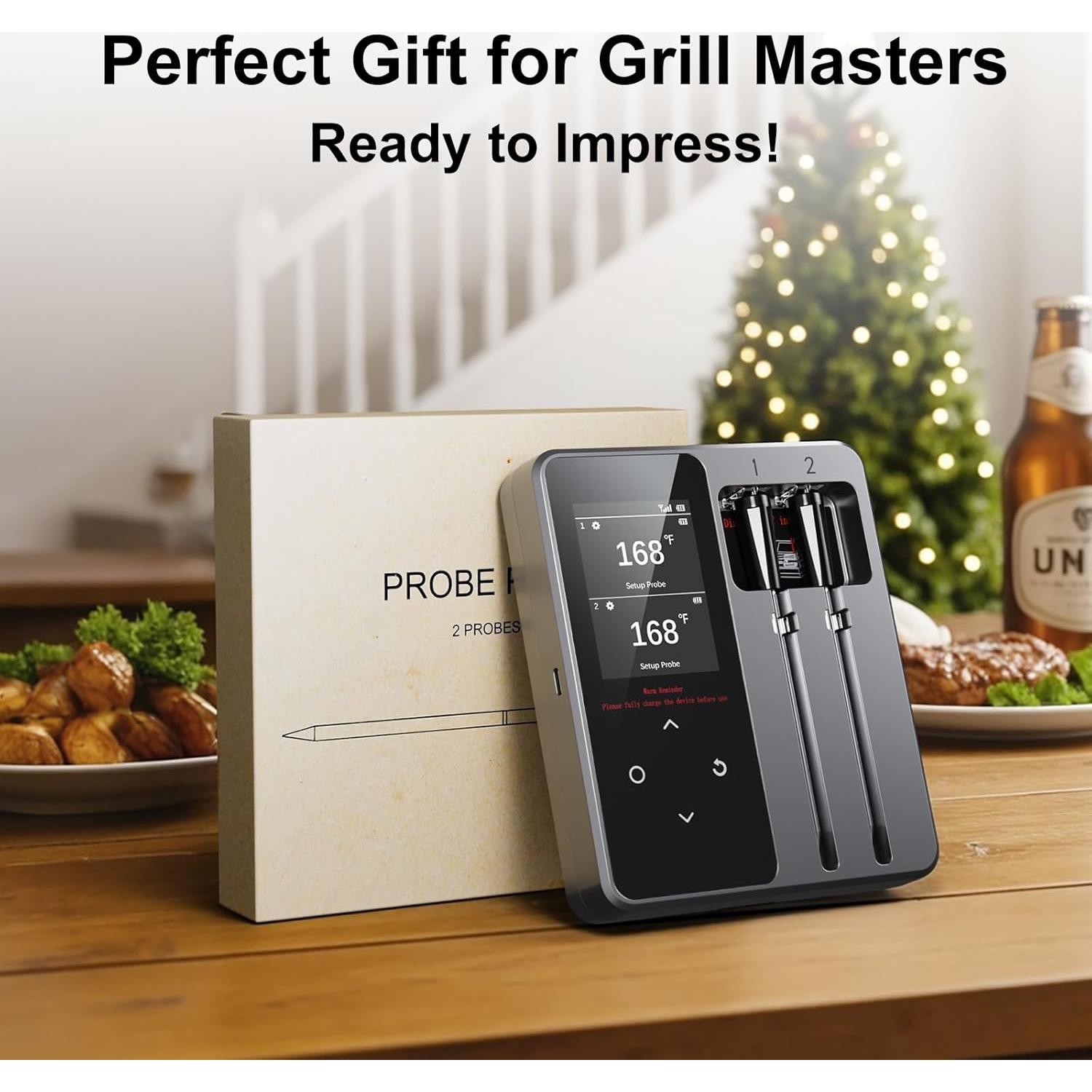 Termómetro de Carne Inalámbrico Bluetooth Newise BMT02 con 2 Probes