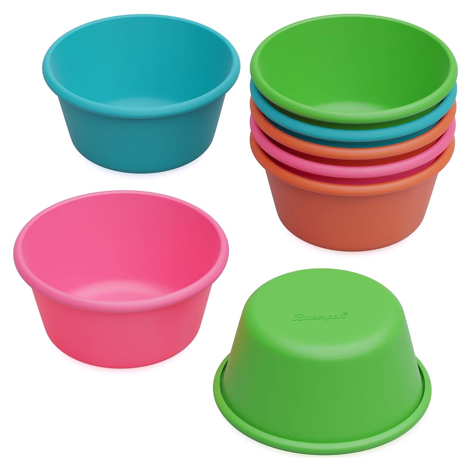 Tazas de Muffin Jumbo Bakerpan de Silicona - Set de 8