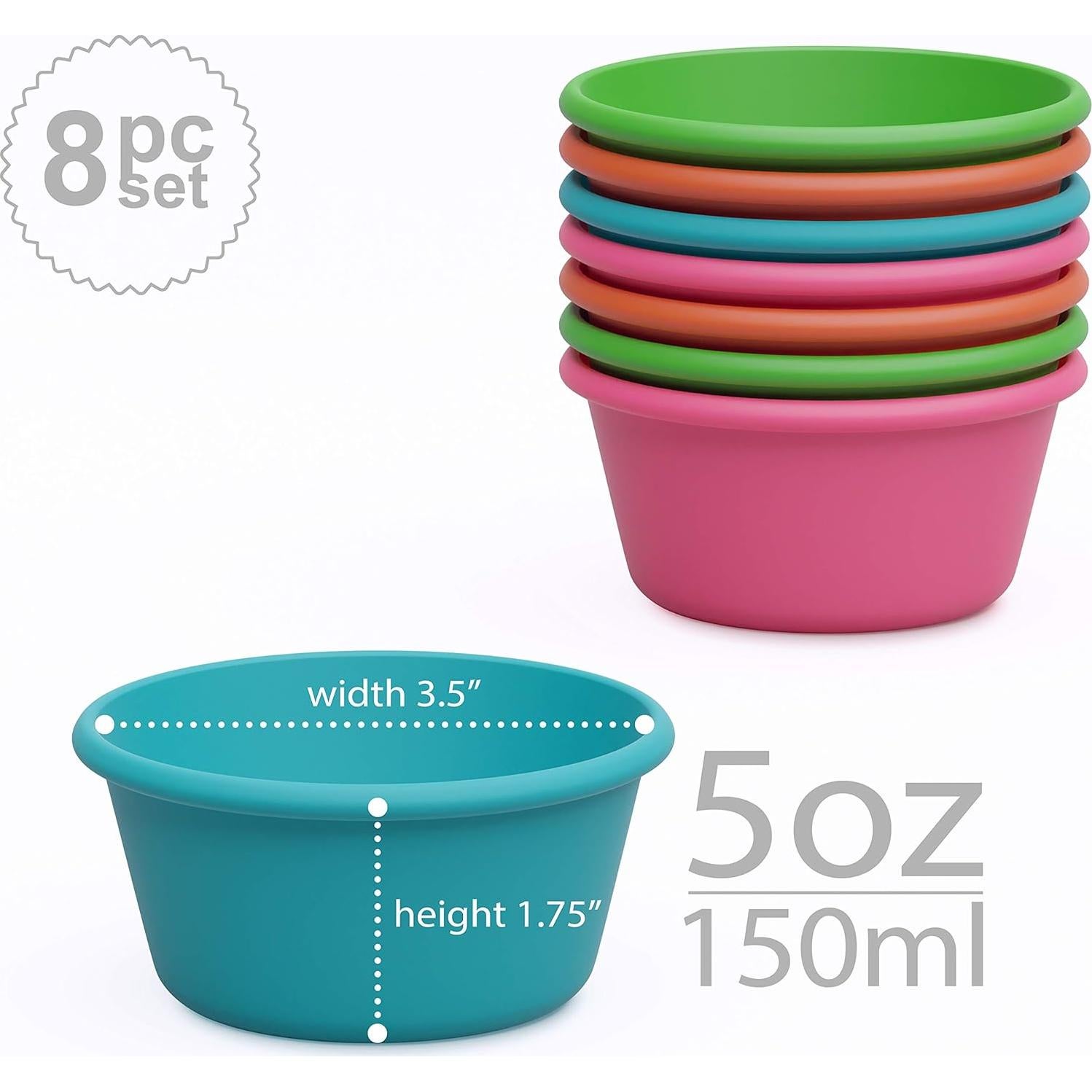 Tazas de Muffin Jumbo Bakerpan de Silicona - Set de 8