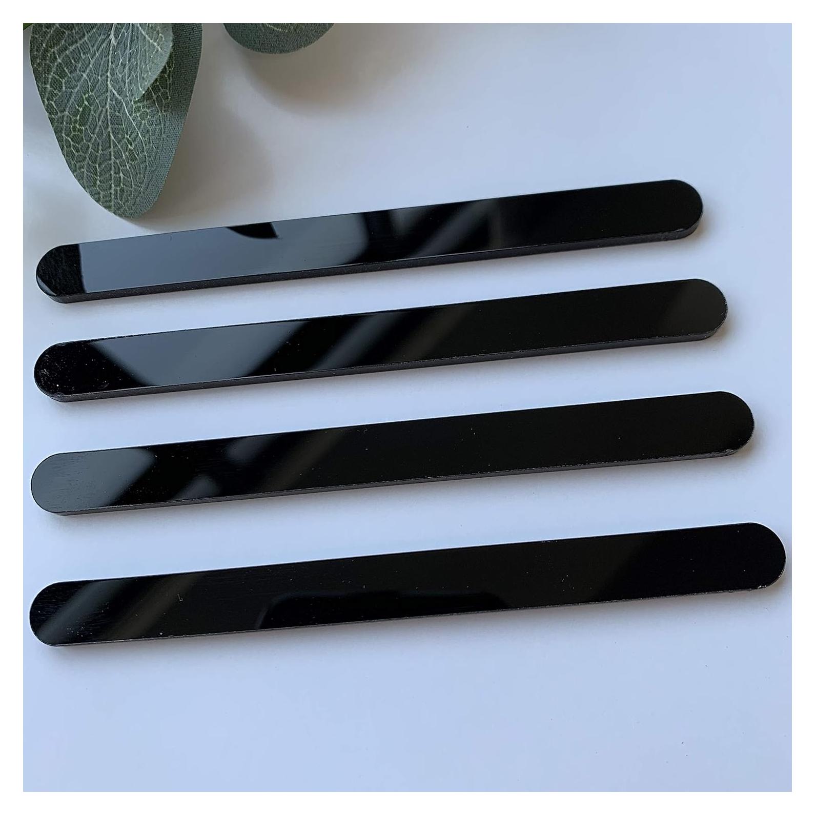 20 Palitos de Acrílico para Cake Pops Chenrui - 11.4 cm Negro