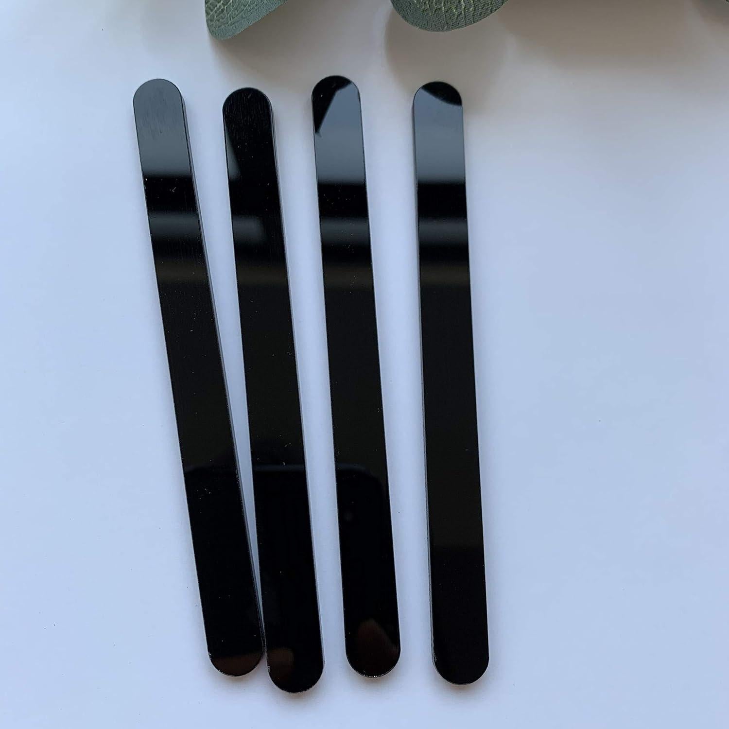 20 Palitos de Acrílico para Cake Pops Chenrui - 11.4 cm Negro