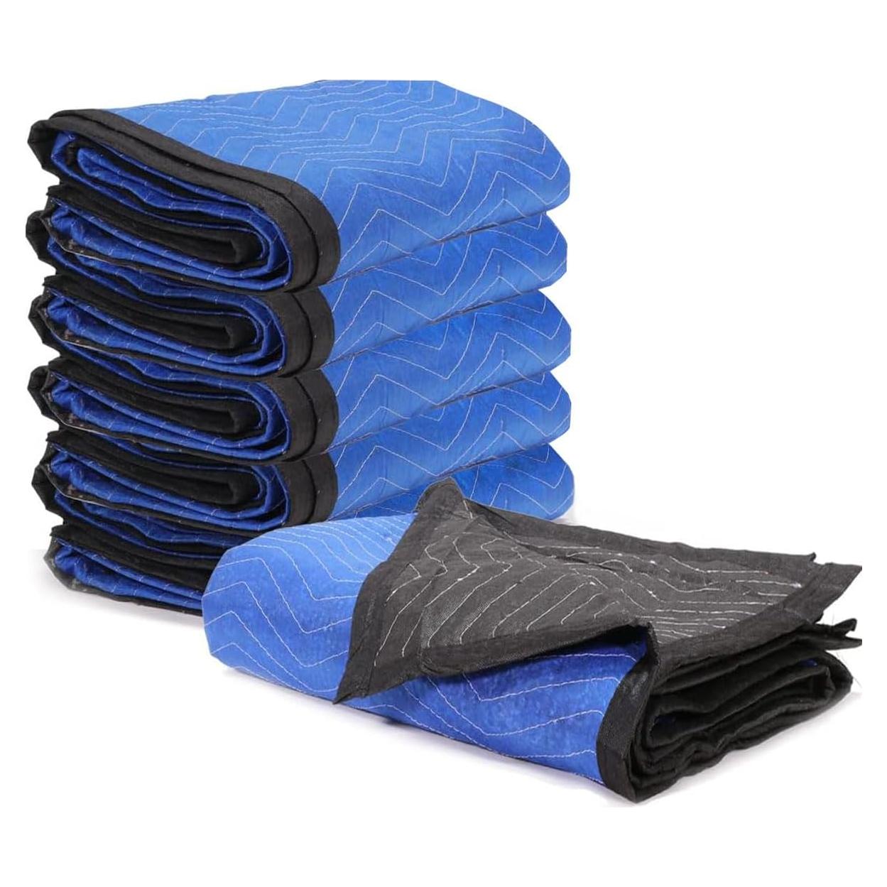 Mantas de Mudanza XtremepowerUS 6 Piezas 182x203 cm Azul/Negro