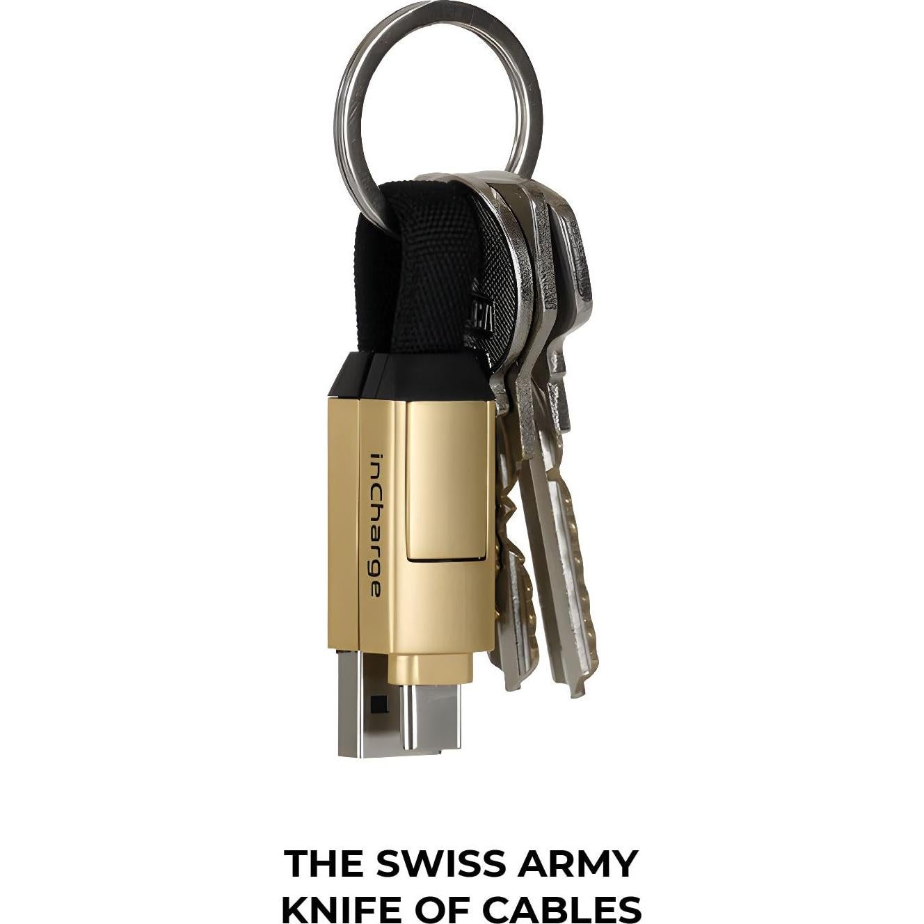 Cable de Carga USB-C Rolling Square inCharge 6 6 en 1 Blanco