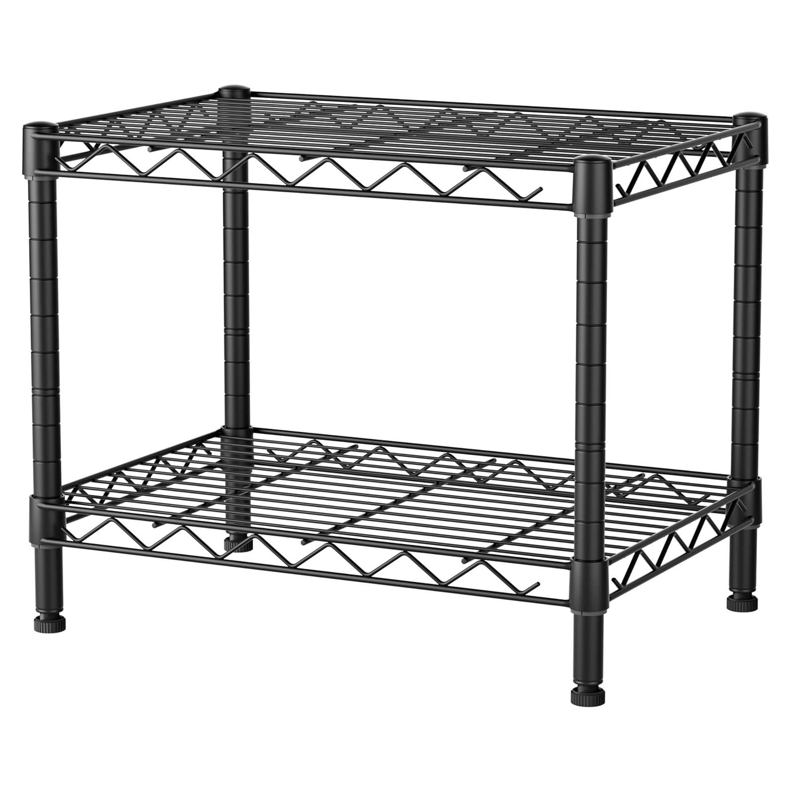 Estante de Alambre SINGAYE 2 Niveles Negro 30x45.7x31 cm