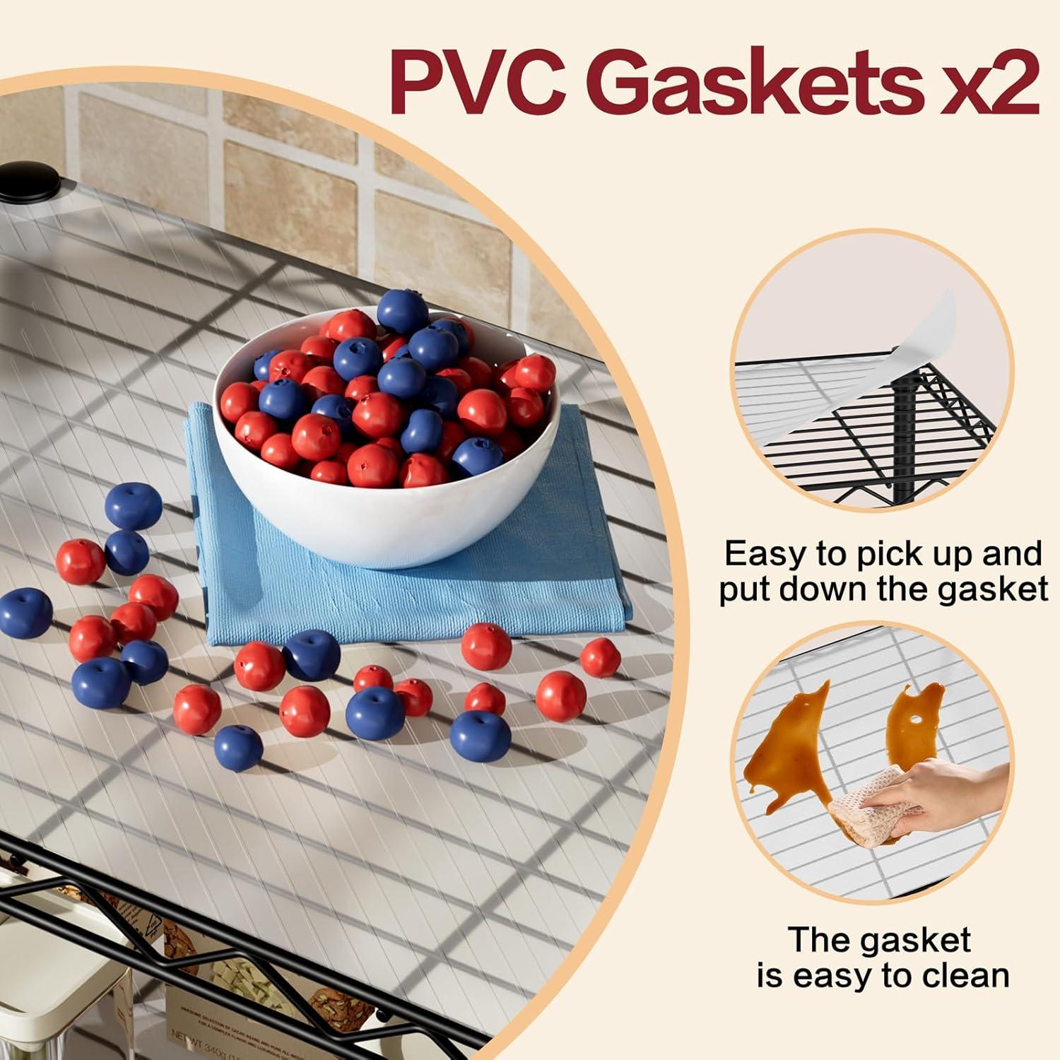 Estante de Alambre SINGAYE 2 Niveles Negro 30x45.7x31 cm