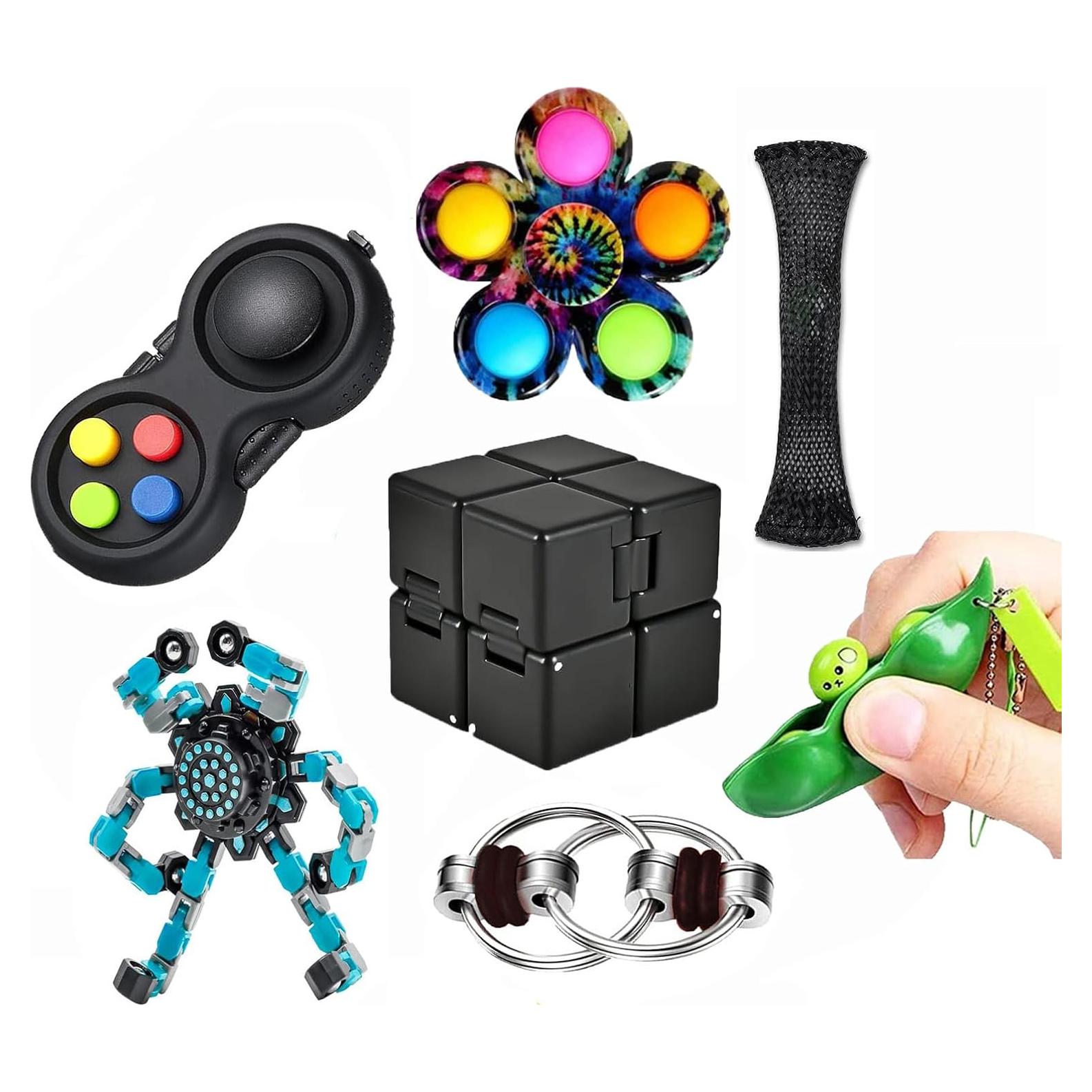 Juego de 7 Juguetes Antiestrés Kasdcvn para Alivio de Ansiedad