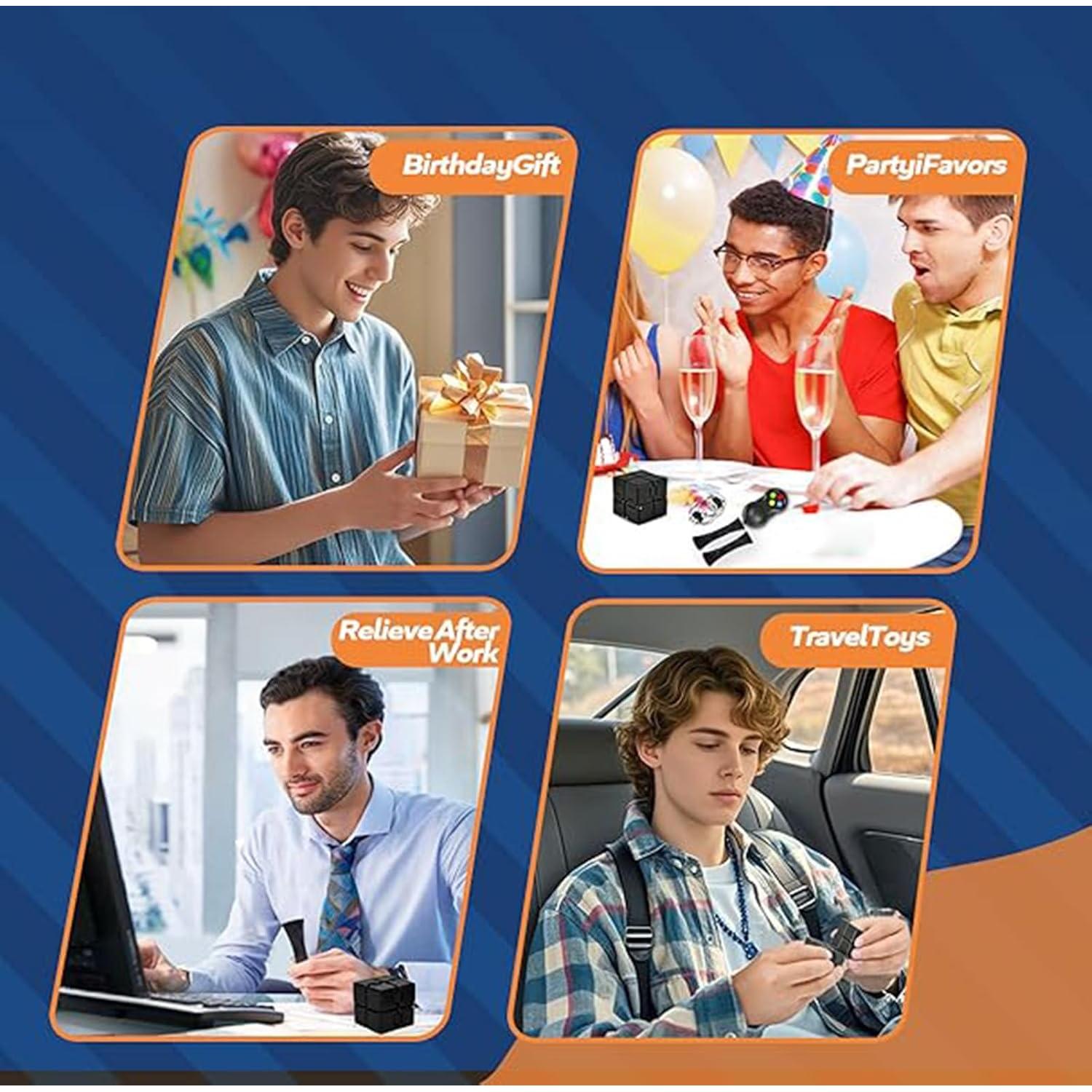 Juego de 7 Juguetes Antiestrés Kasdcvn para Alivio de Ansiedad